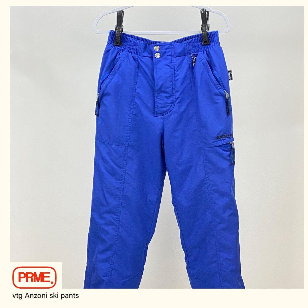 Vintage vintage Y2K ANZONI Baggy Ski Cargo Nylon Skiing pants Size US 30 / EU 46 - 4 Thumbnail