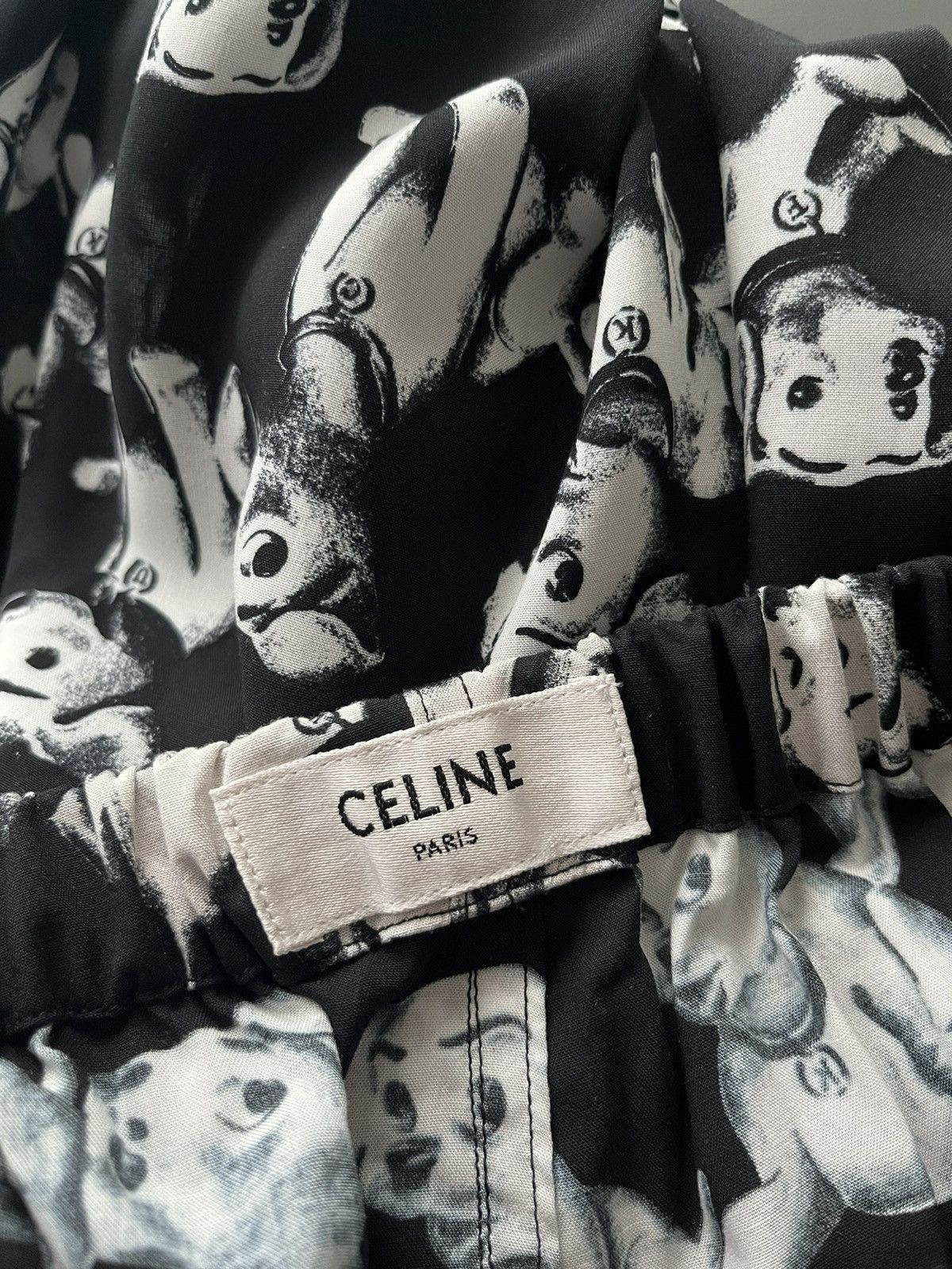 Celine × Hedi Slimane Rare Brand New Super Runway Hedi Slimane Dog Print Pant Size US 30 / EU 46 - 5 Thumbnail