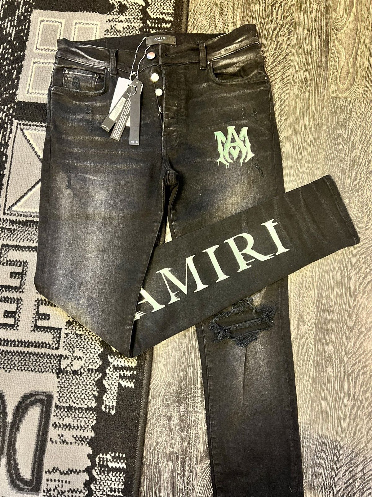Amiri Amiri Watercolour Denim Size US 34 / EU 50 - 2 Thumbnail