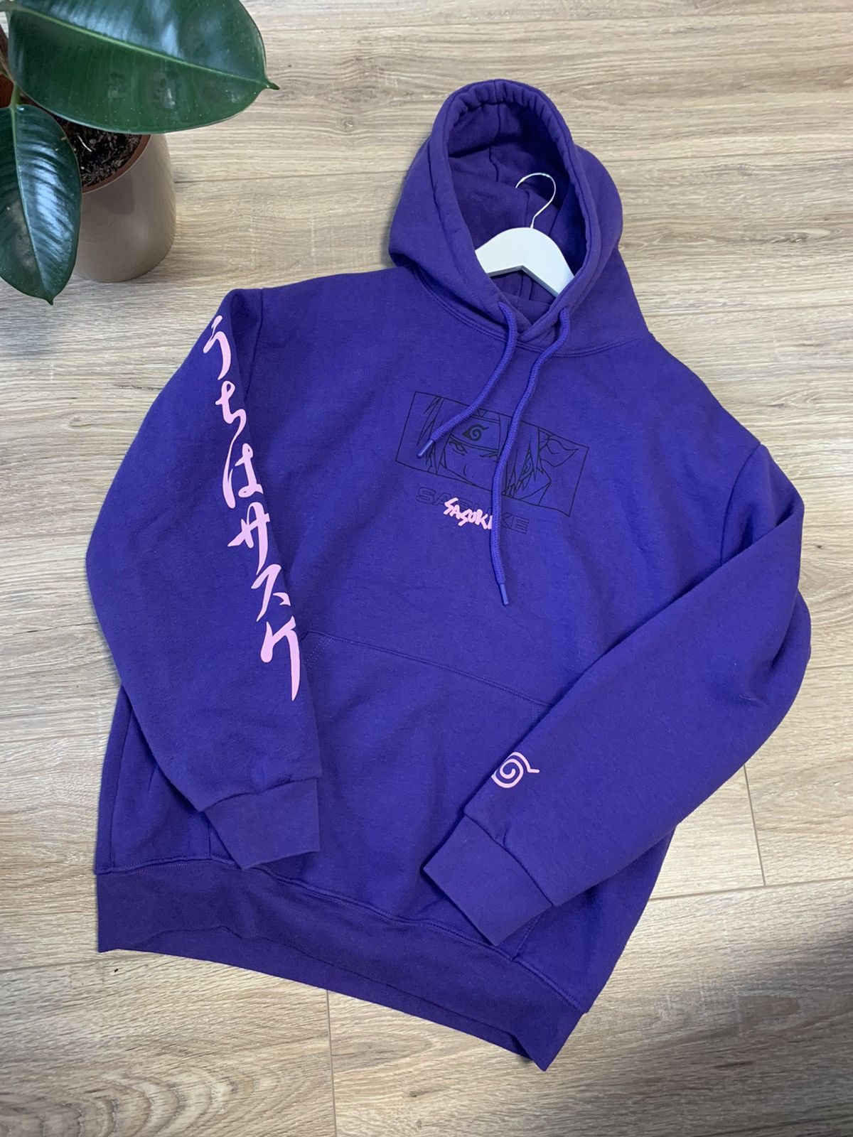 Pull&Bear x Naruto purple hoodie size M