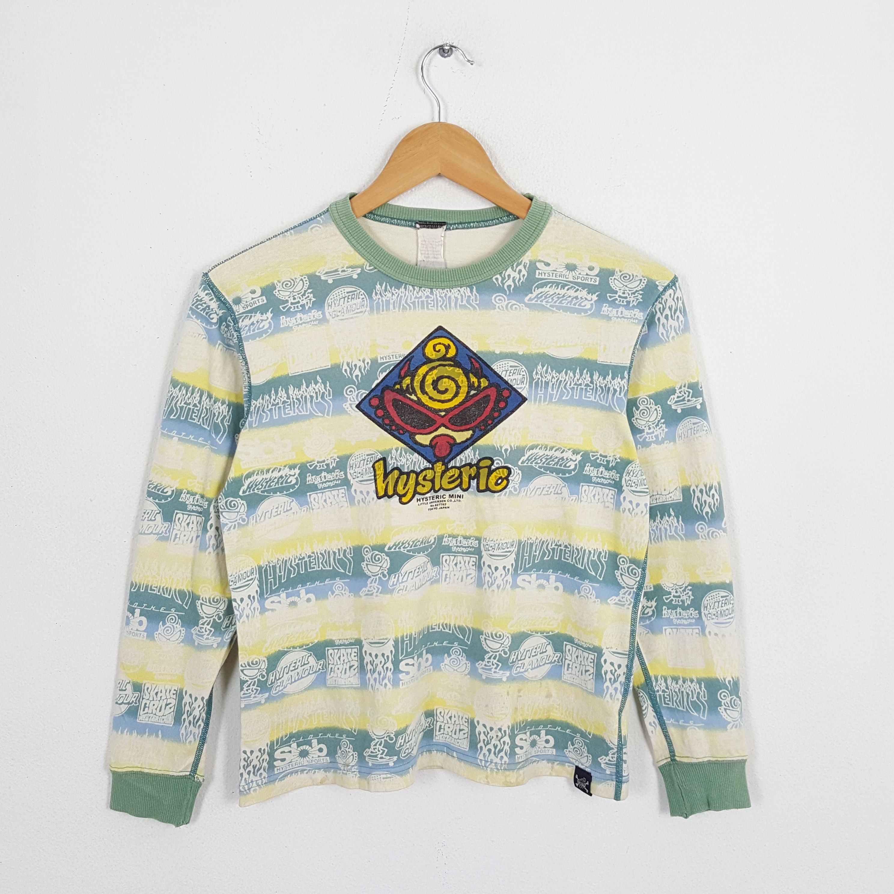 Hysteric Glamour × Japanese Brand × Vintage Vintage HYSTERIC GLAMOUR Japanese Brand Over Print T-Shirt Size S / US 4 / IT 40 - 1 Thumbnail