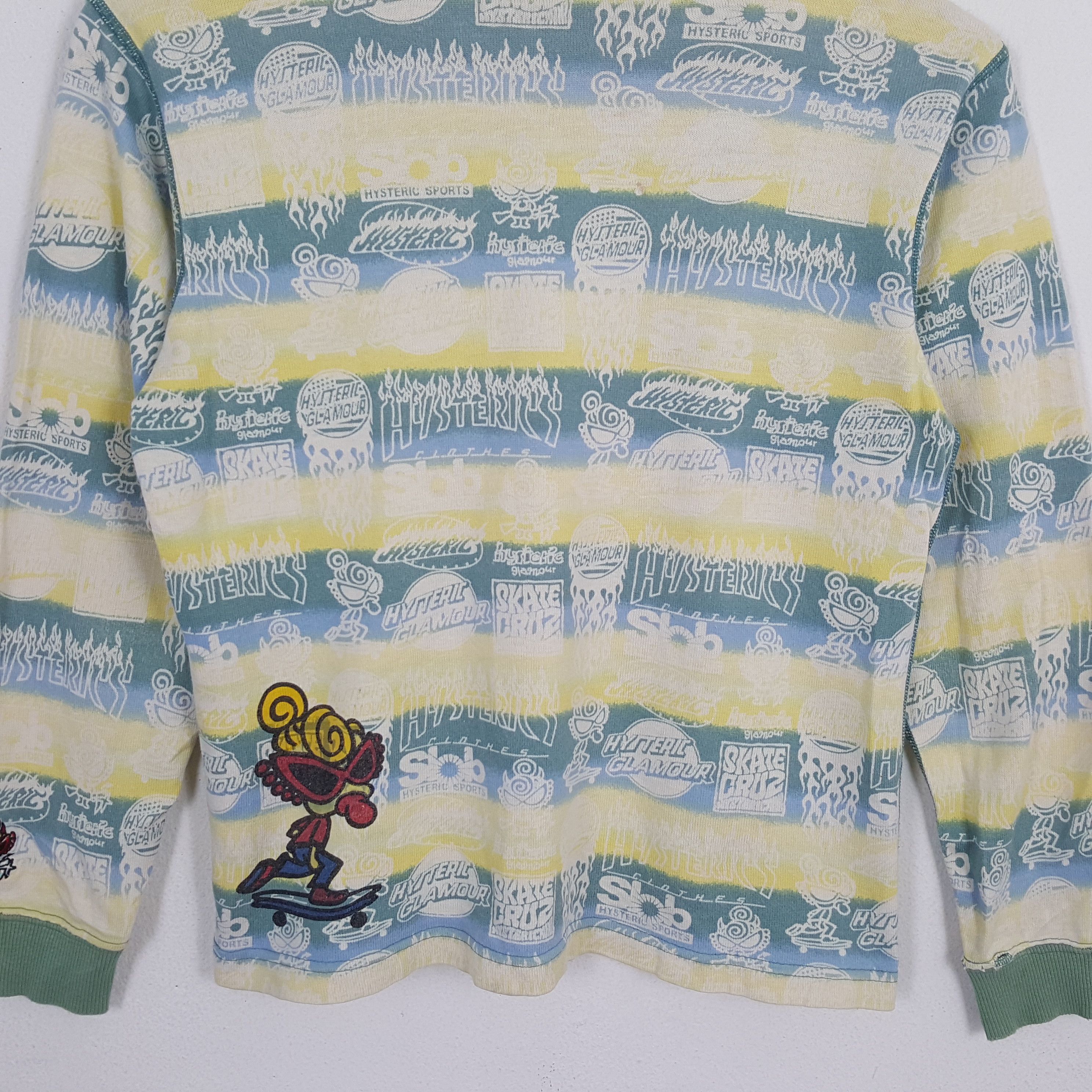 Hysteric Glamour × Japanese Brand × Vintage Vintage HYSTERIC GLAMOUR Japanese Brand Over Print T-Shirt Size S / US 4 / IT 40 - 4 Thumbnail