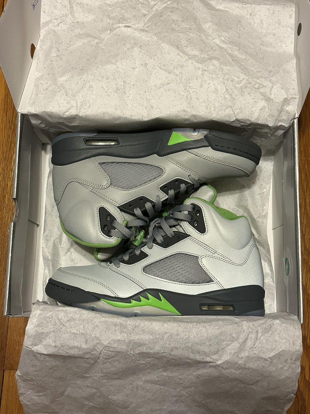 jordan retro 5 green bean