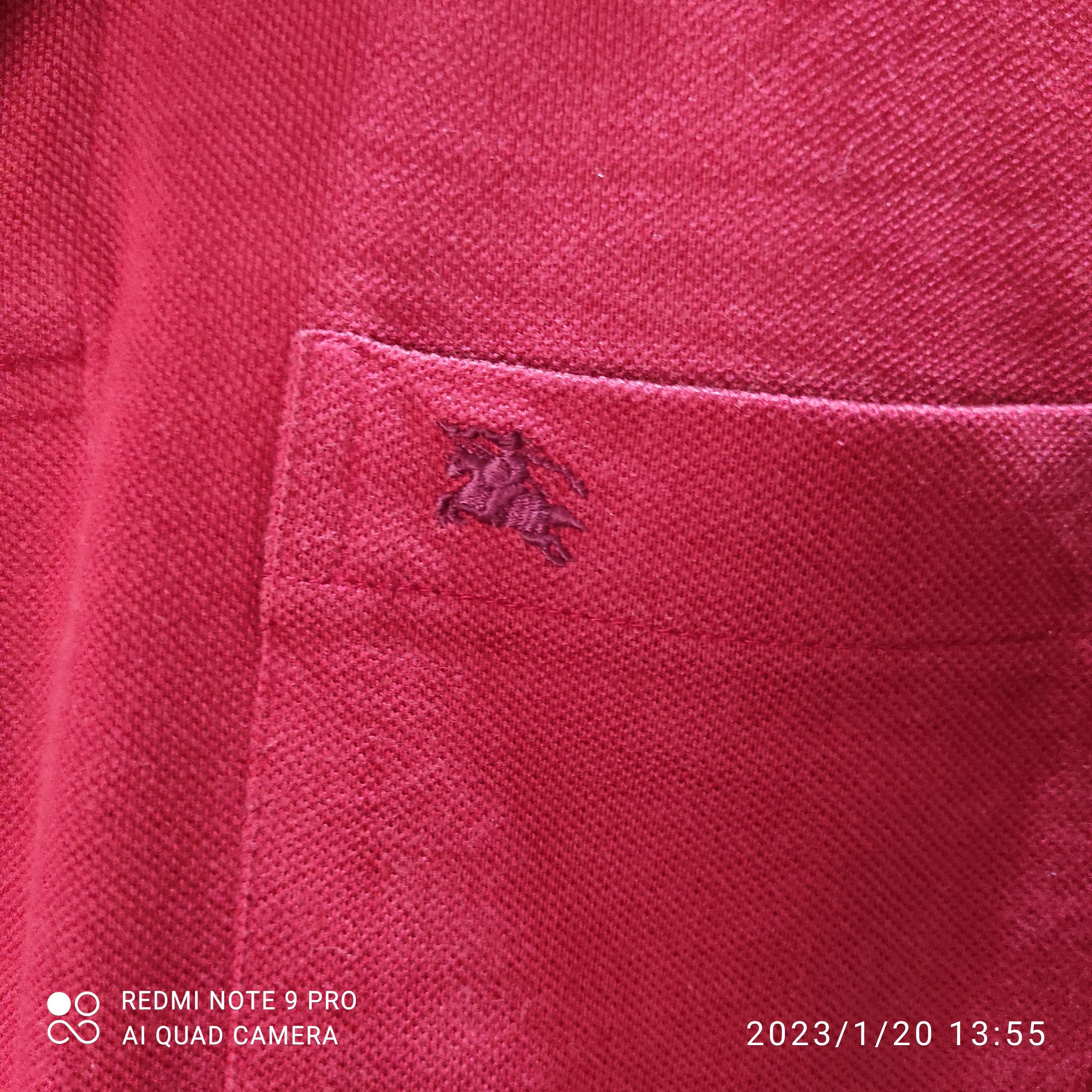 Burberry Burberry Nova Check Polo Shirt long sleeve Red size M Size US M / EU 48-50 / 2 - 6 Thumbnail