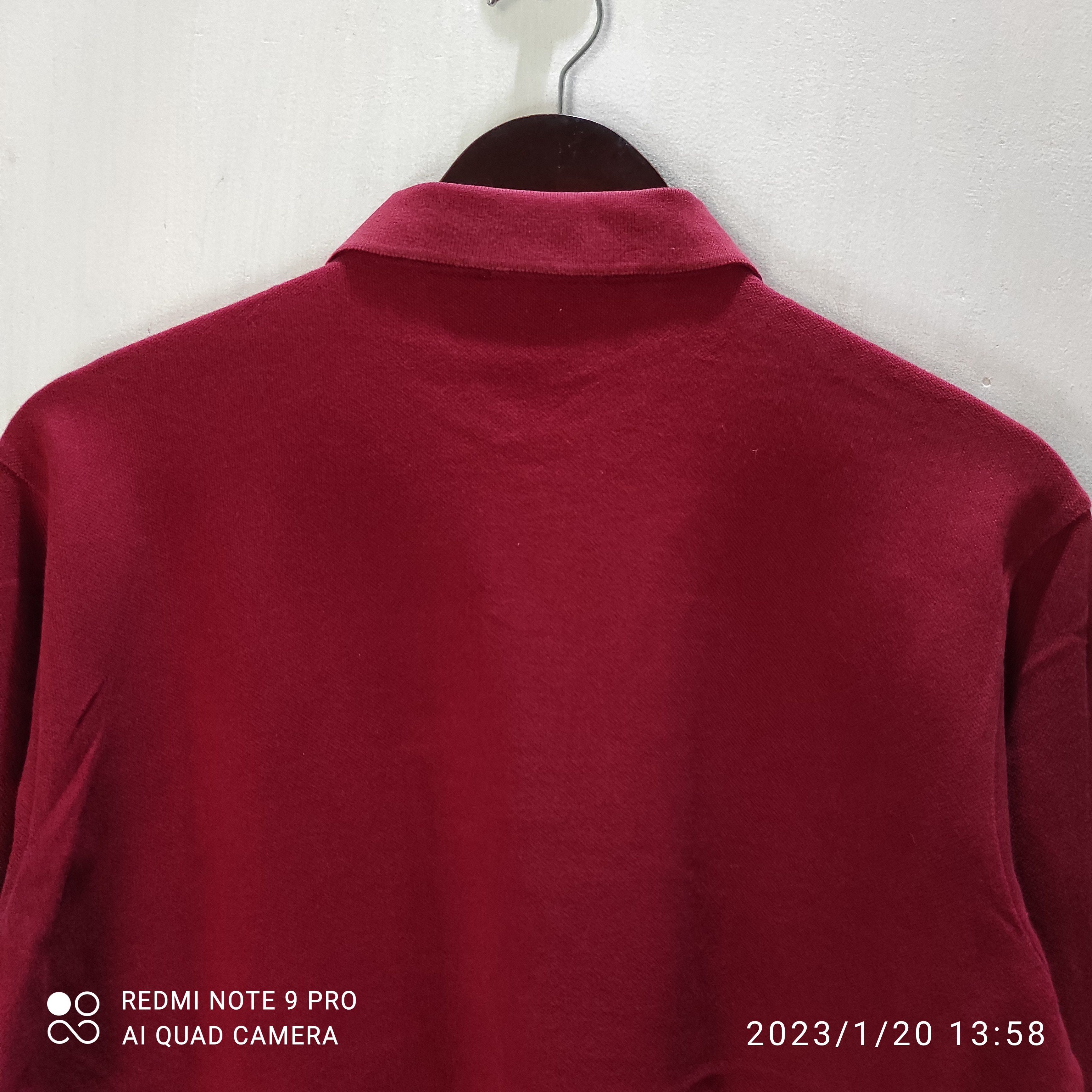 Burberry Burberry Nova Check Polo Shirt long sleeve Red size M Size US M / EU 48-50 / 2 - 13 Thumbnail