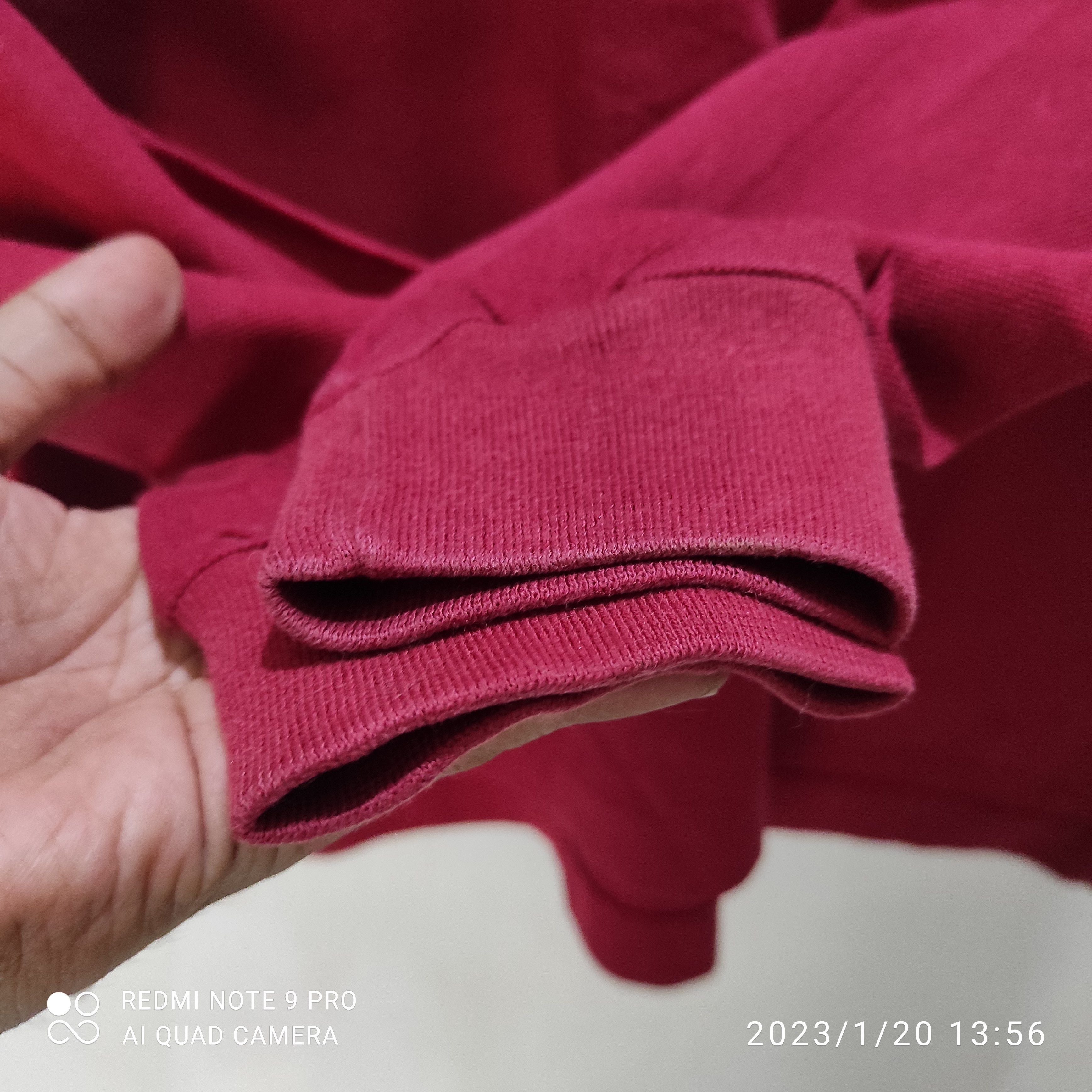 Burberry Burberry Nova Check Polo Shirt long sleeve Red size M Size US M / EU 48-50 / 2 - 7 Thumbnail