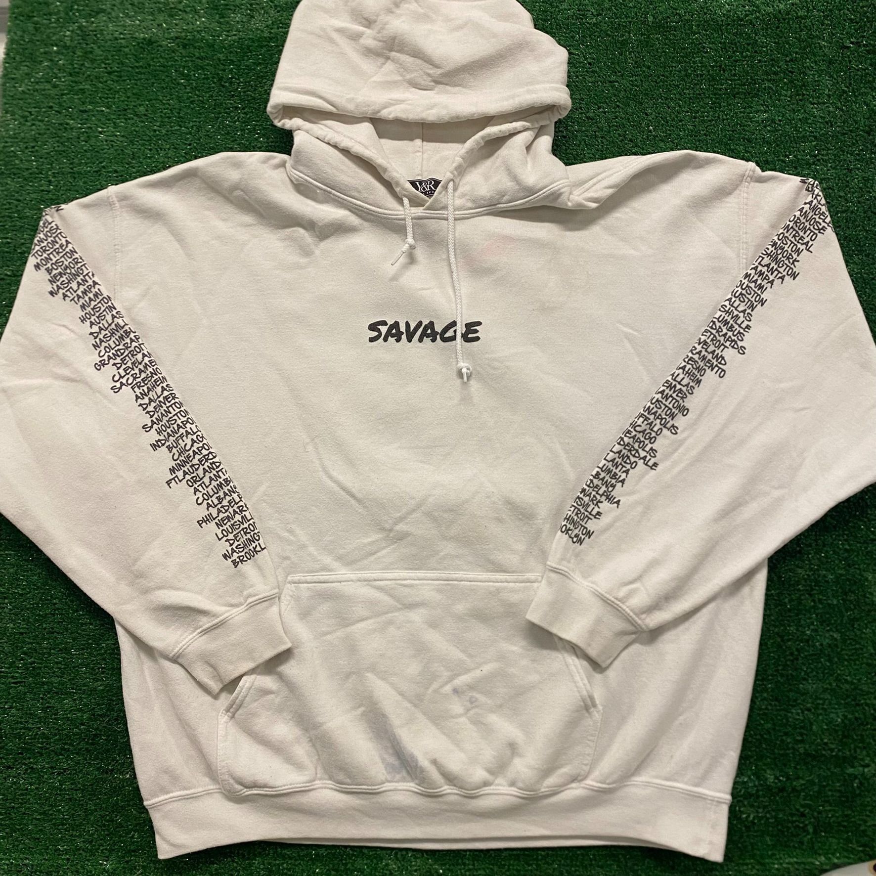 21 Savage Essential Baggy 21 Savage Concert Tour Rap Hoodie Sweatshirt Size US XL / EU 56 / 4 - 1 Thumbnail