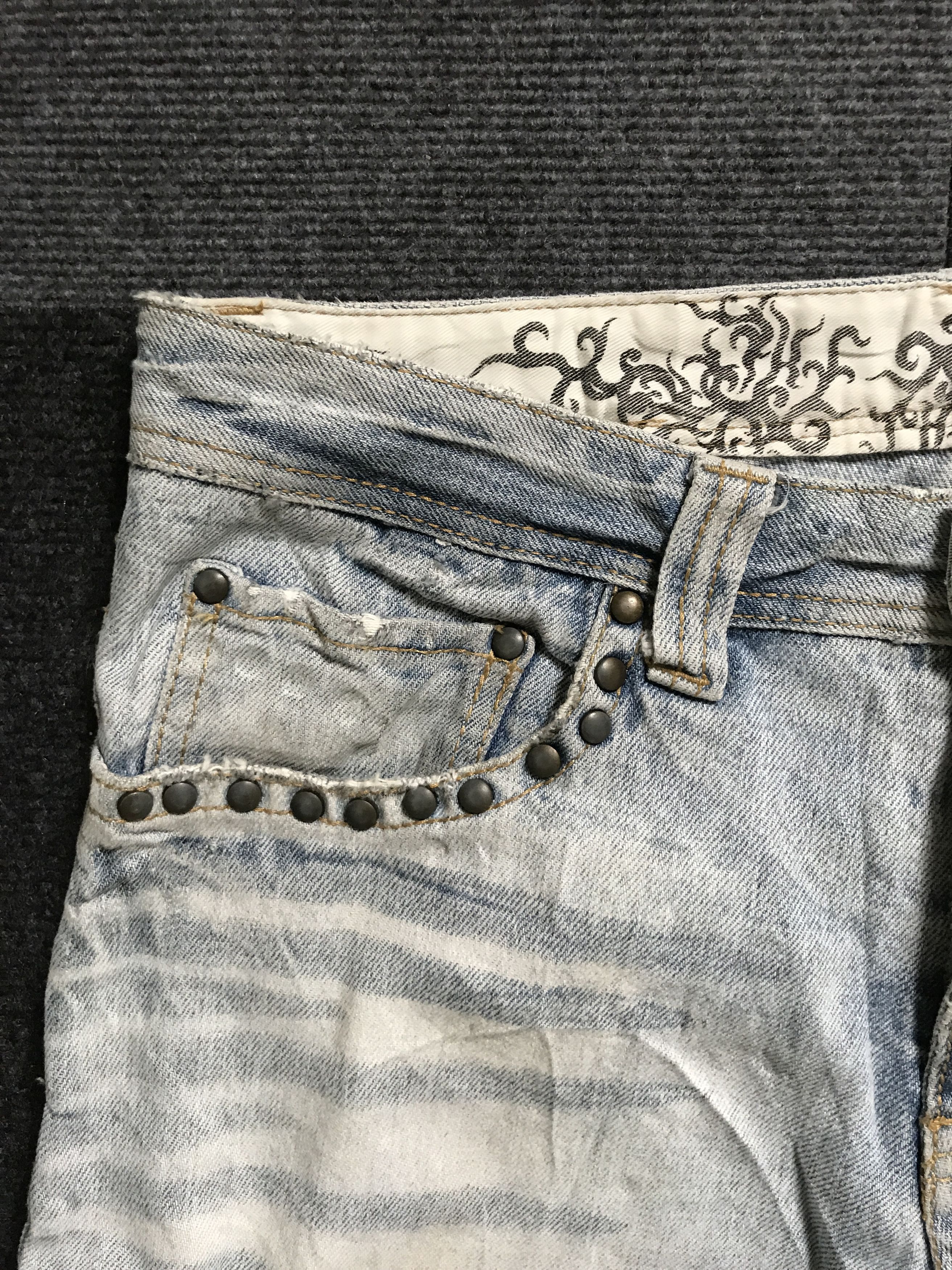 Japanese Brand SP18 TWENTY WORKS Japan Short Cargo Jeans Size US 32 / EU 48 - 7 Thumbnail