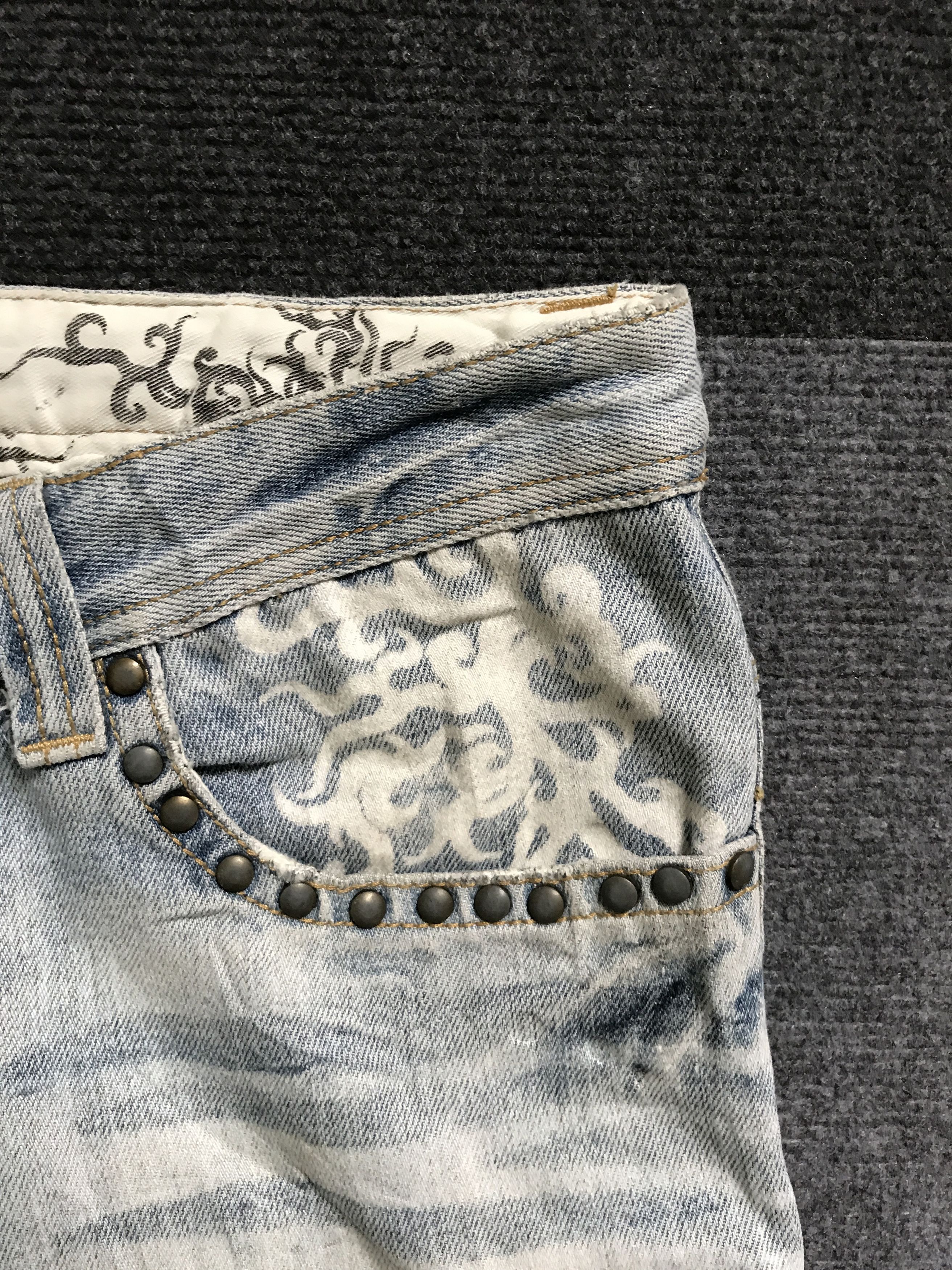 Japanese Brand SP18 TWENTY WORKS Japan Short Cargo Jeans Size US 32 / EU 48 - 6 Thumbnail