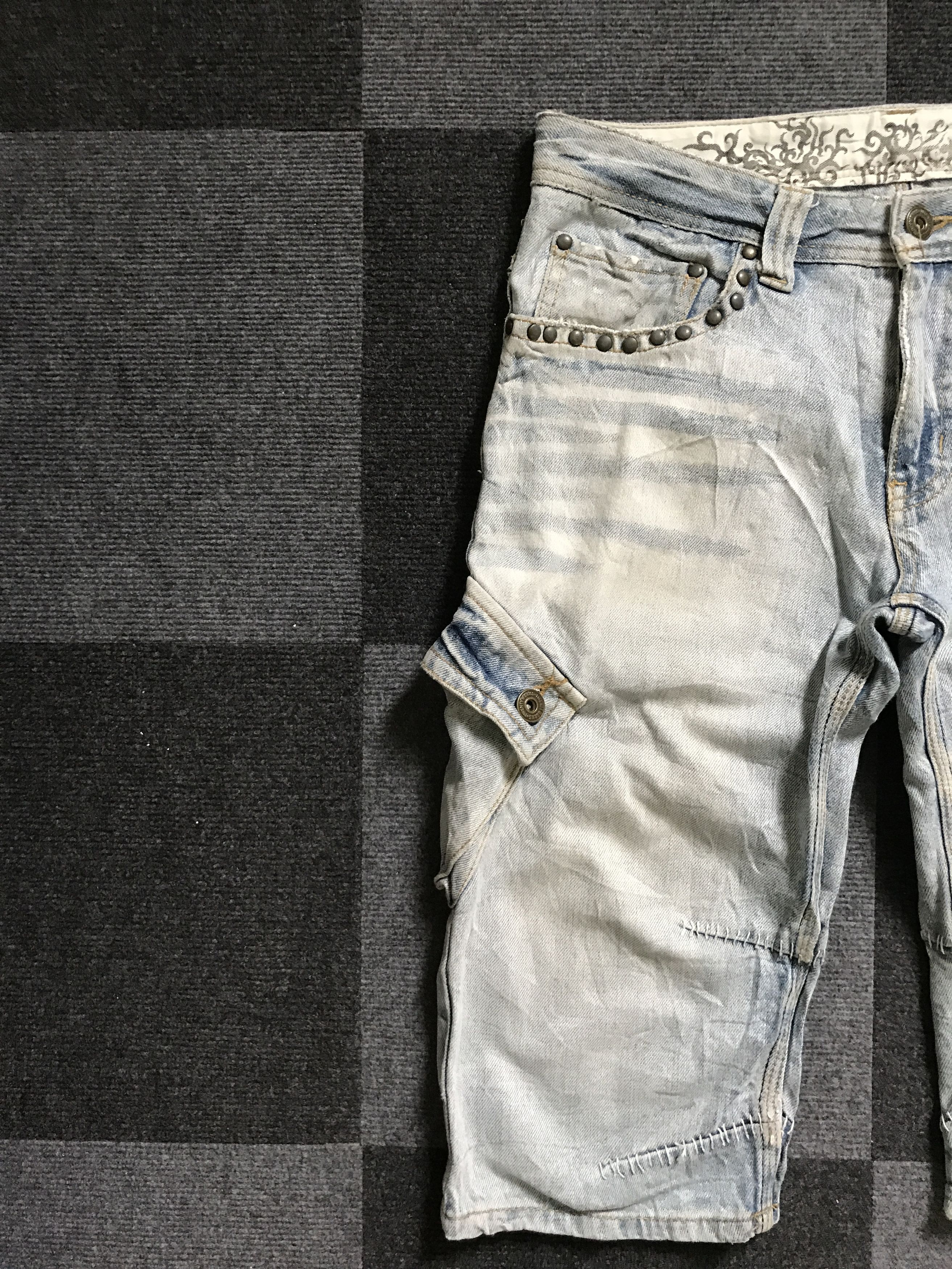 Japanese Brand SP18 TWENTY WORKS Japan Short Cargo Jeans Size US 32 / EU 48 - 5 Thumbnail