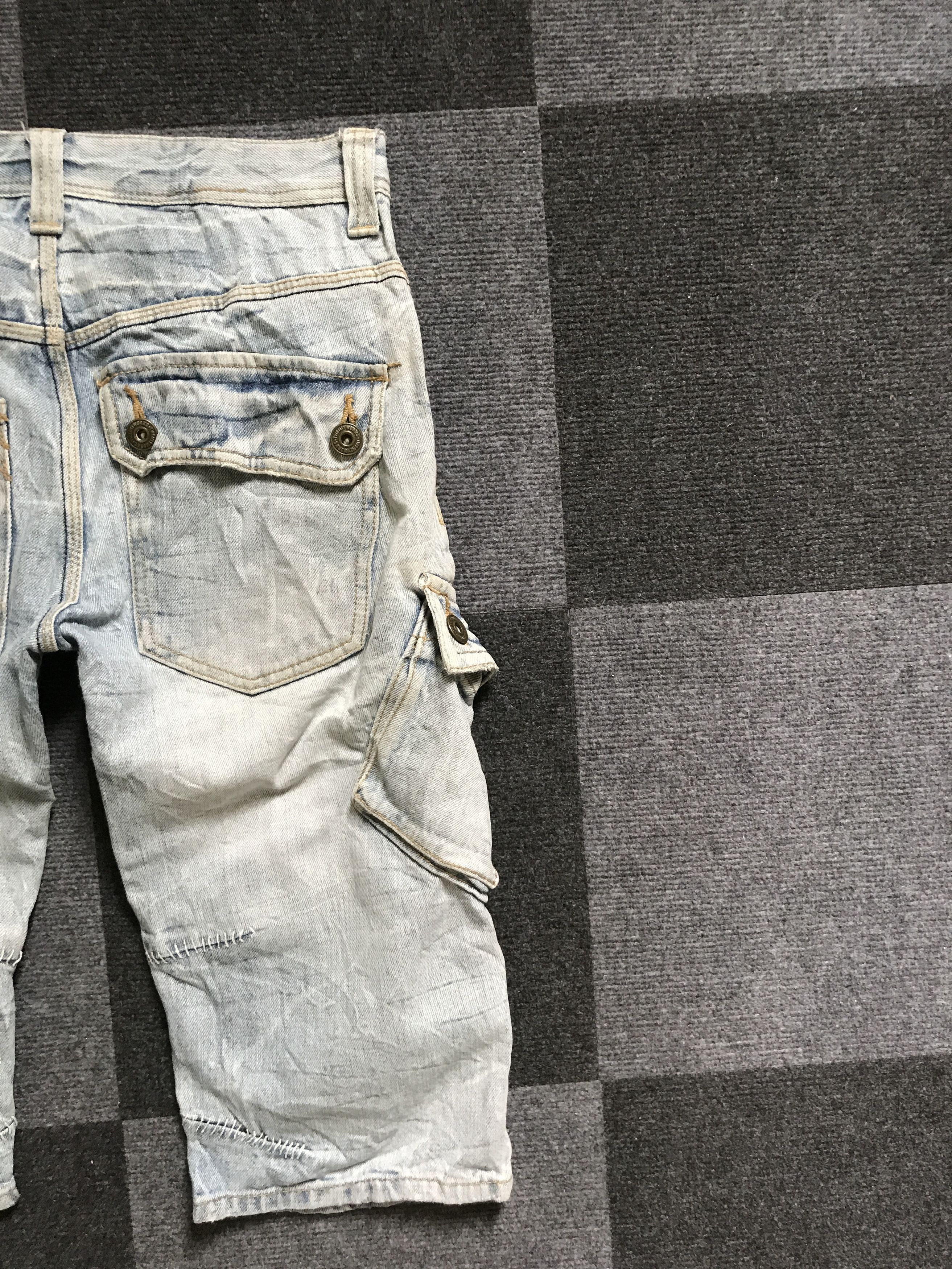 Japanese Brand SP18 TWENTY WORKS Japan Short Cargo Jeans Size US 32 / EU 48 - 9 Thumbnail