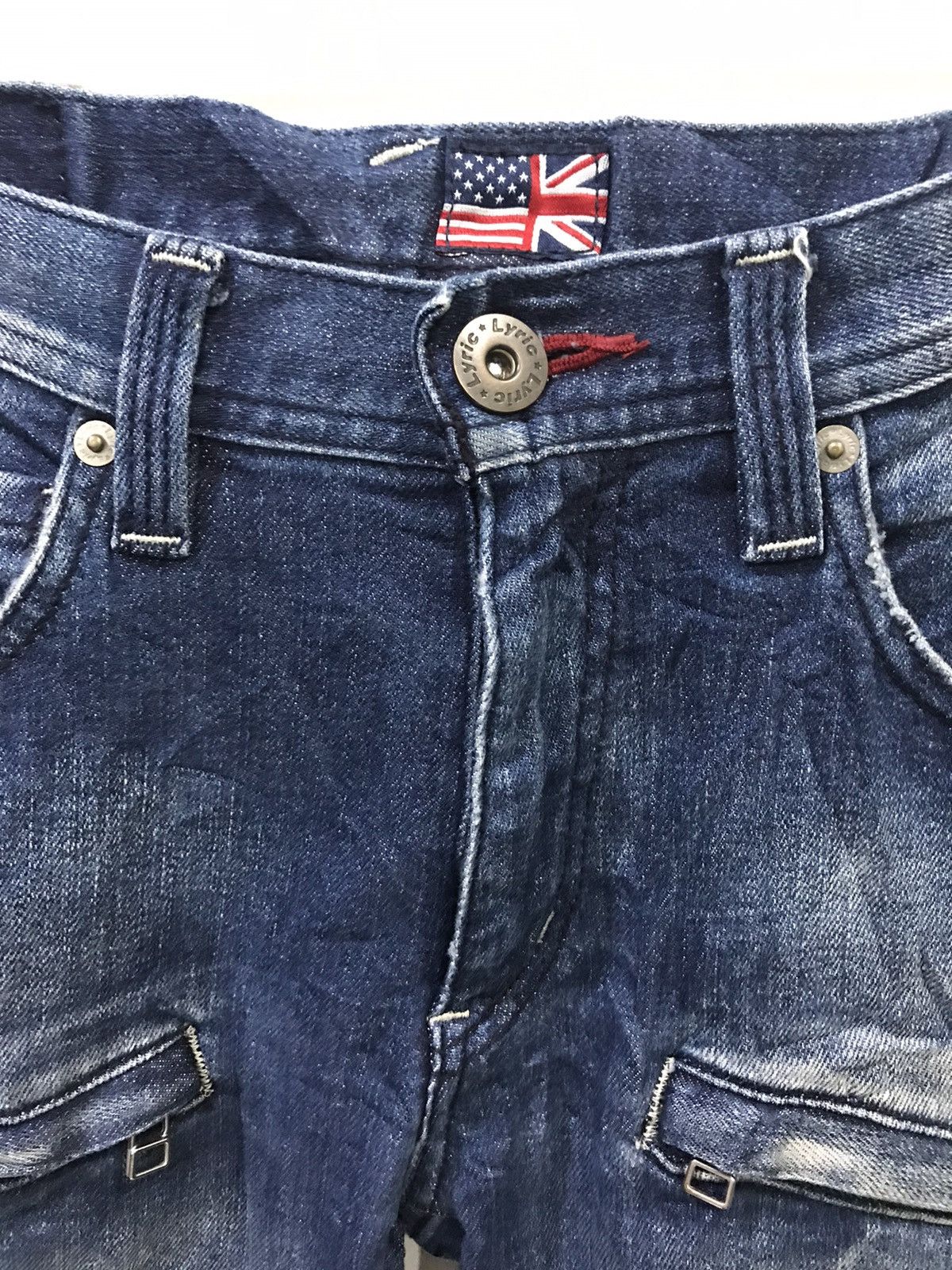 Designer Lyric Japan Skinny Cargo Biker Jeans Balmain Pant Design Size US 30 / EU 46 - 4 Thumbnail