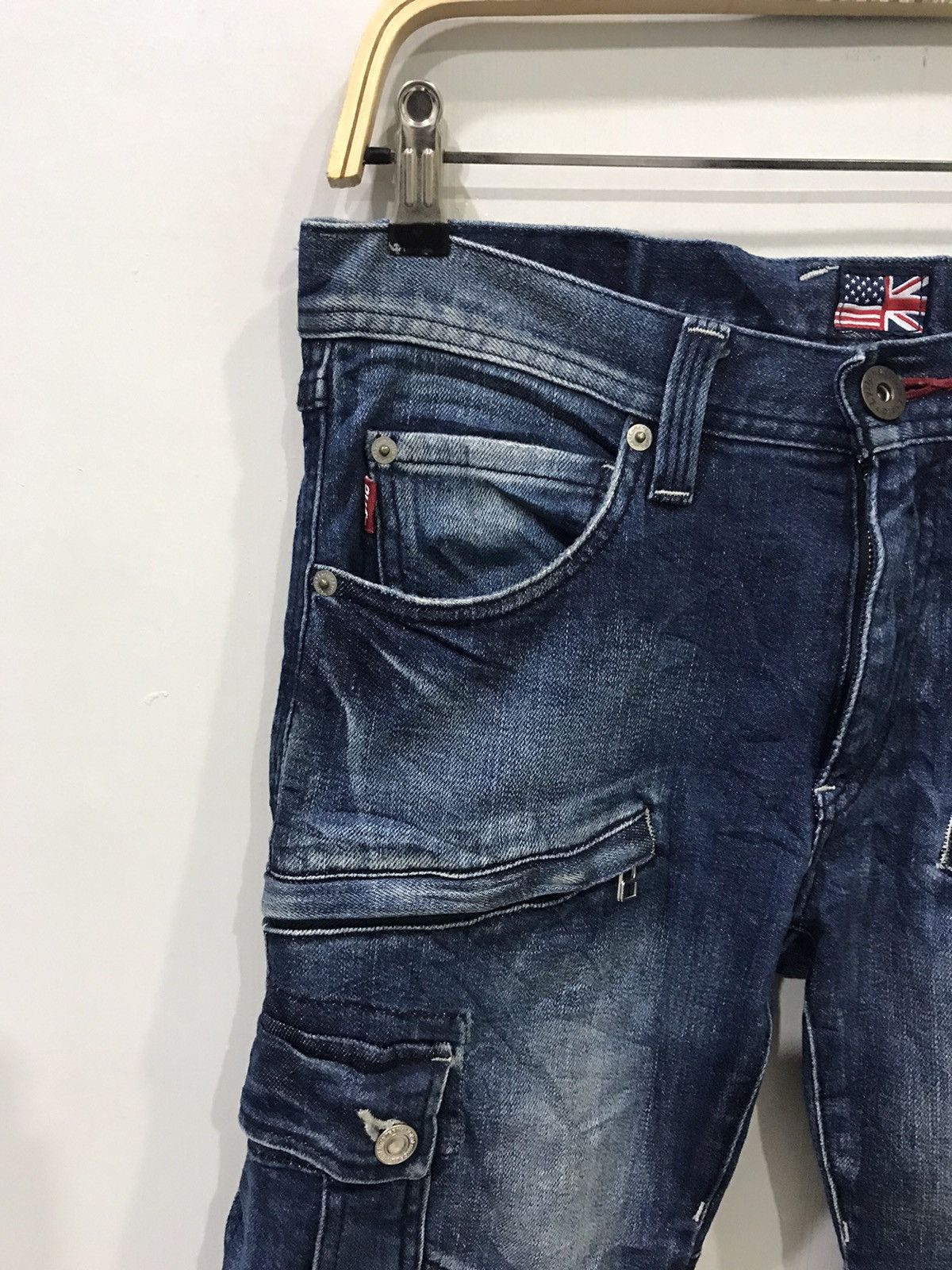 Designer Lyric Japan Skinny Cargo Biker Jeans Balmain Pant Design Size US 30 / EU 46 - 6 Thumbnail