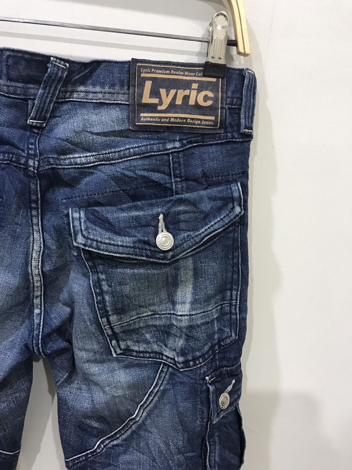 Designer Lyric Japan Skinny Cargo Biker Jeans Balmain Pant Design Size US 30 / EU 46 - 15 Thumbnail