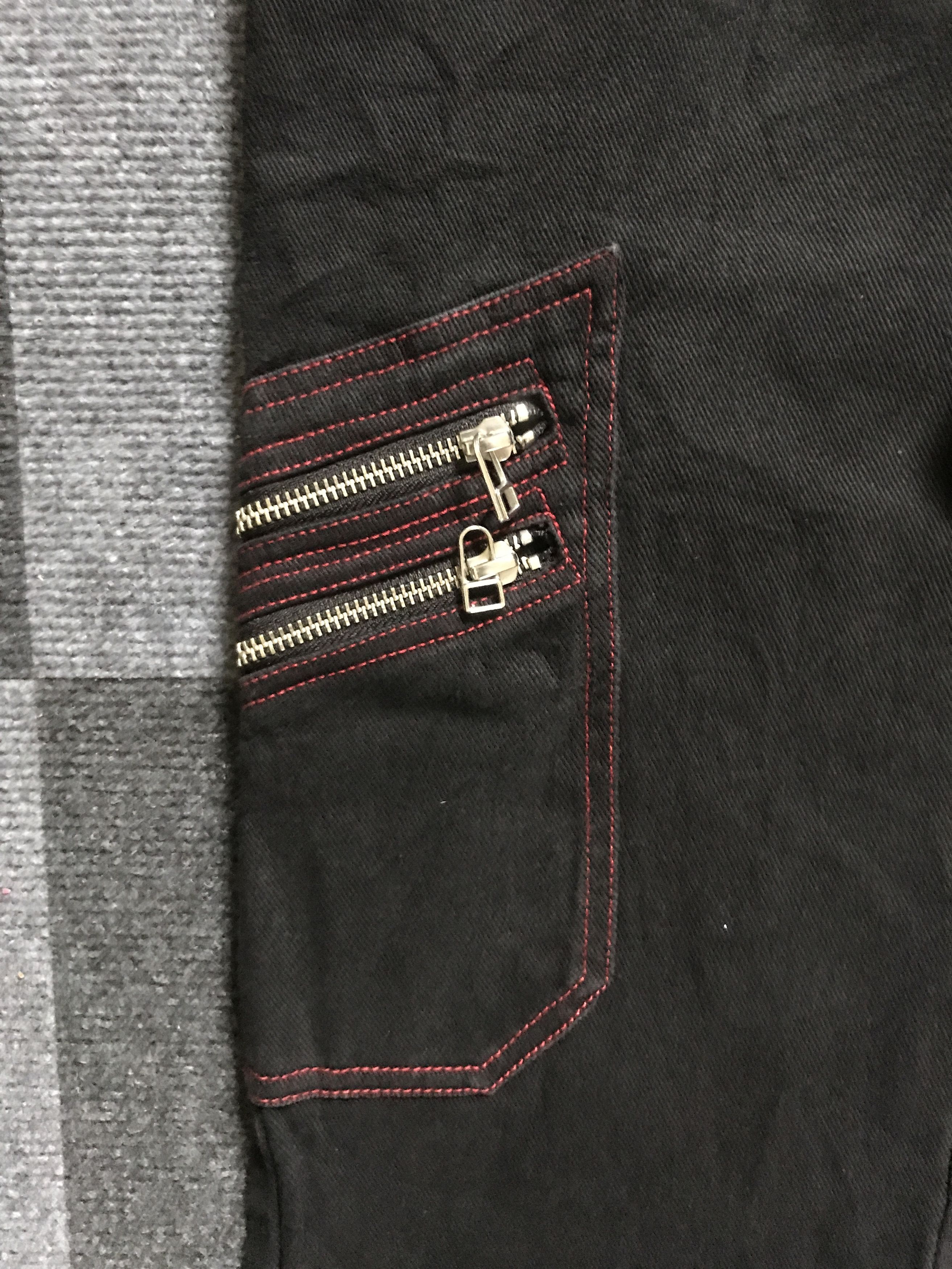 Japanese Brand D99 ALGONQUINS Japan Punk Streetwear Half Cargo Jeans Size US 29 - 7 Thumbnail
