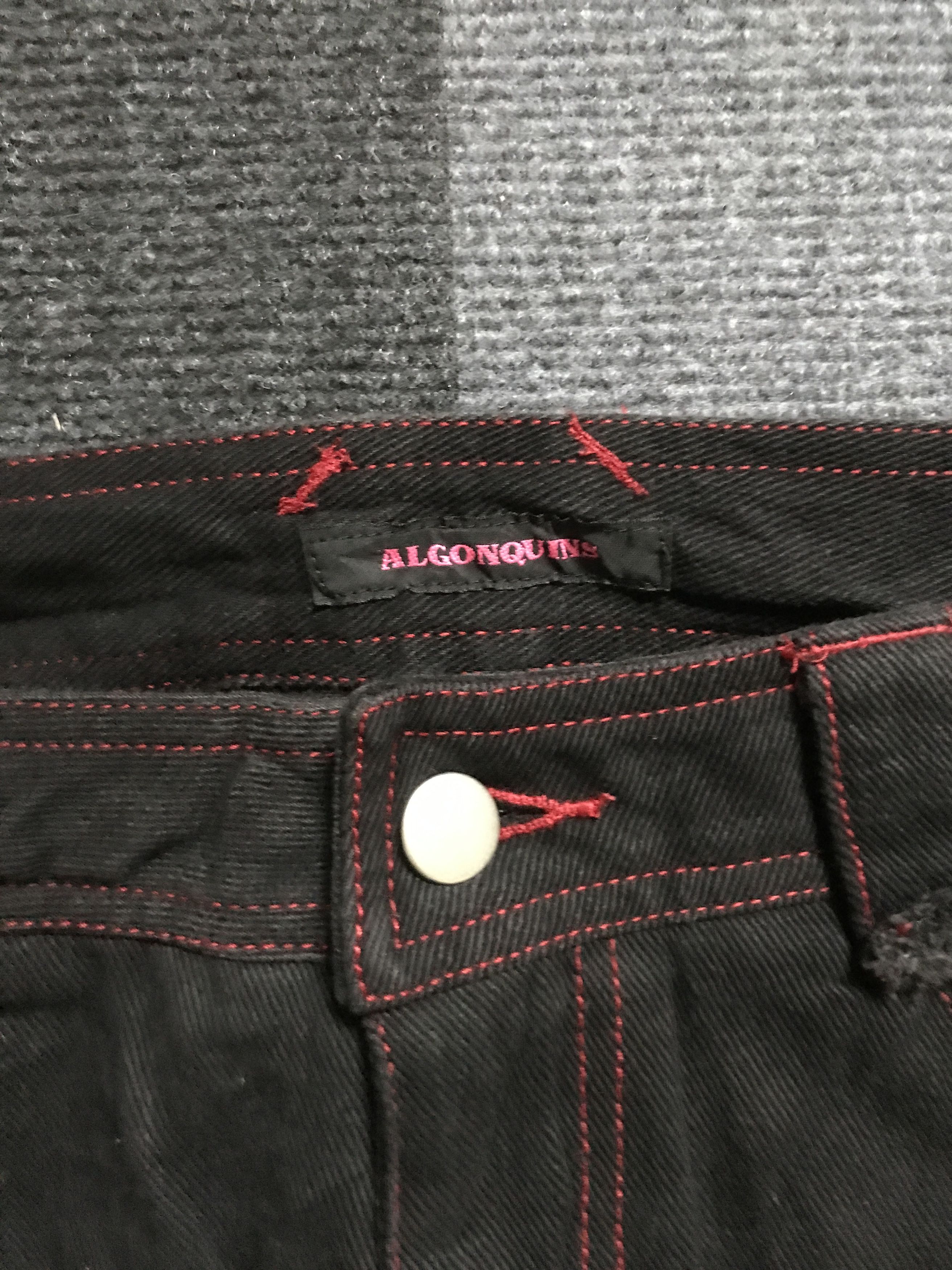 Japanese Brand D99 ALGONQUINS Japan Punk Streetwear Half Cargo Jeans Size US 29 - 9 Thumbnail