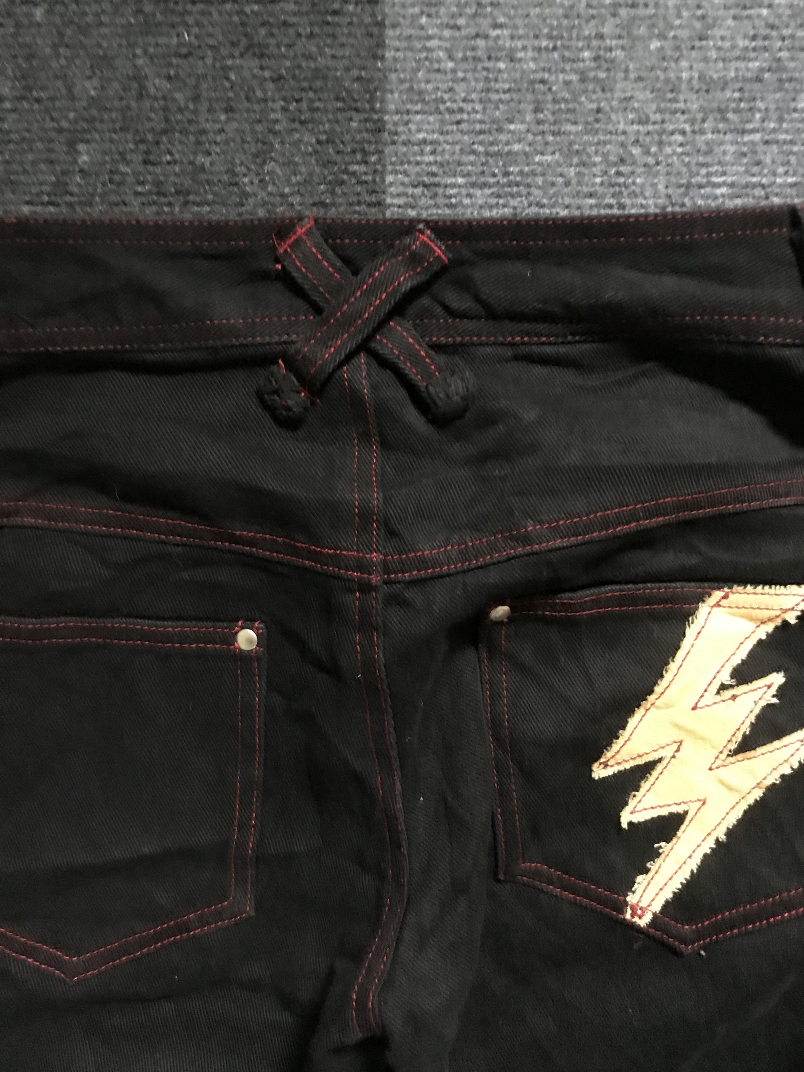 Japanese Brand D99 ALGONQUINS Japan Punk Streetwear Half Cargo Jeans Size US 29 - 15 Thumbnail
