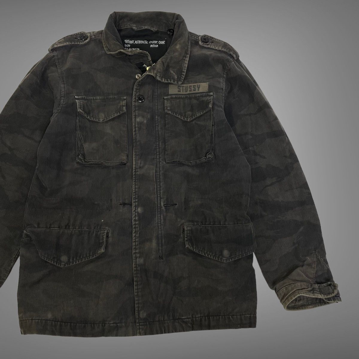 Stussy × Vintage Vintage stussy corduroy tiger striped field