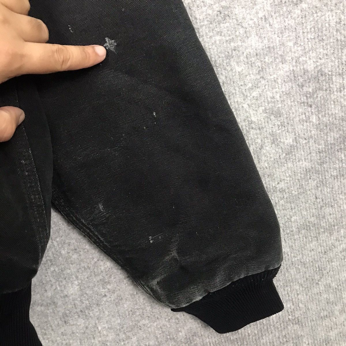 Carhartt × Carhartt Wip Vintage 90s Carhartt Washed Duck Chore Black faded Jacket Size US XXL / EU 58 / 5 - 7 Thumbnail
