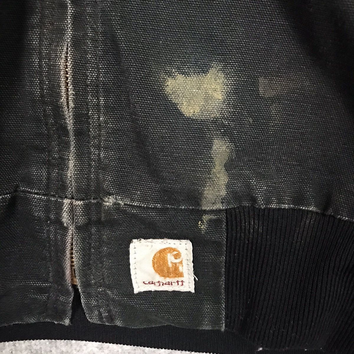 Carhartt × Carhartt Wip Vintage 90s Carhartt Washed Duck Chore Black faded Jacket Size US XXL / EU 58 / 5 - 6 Thumbnail