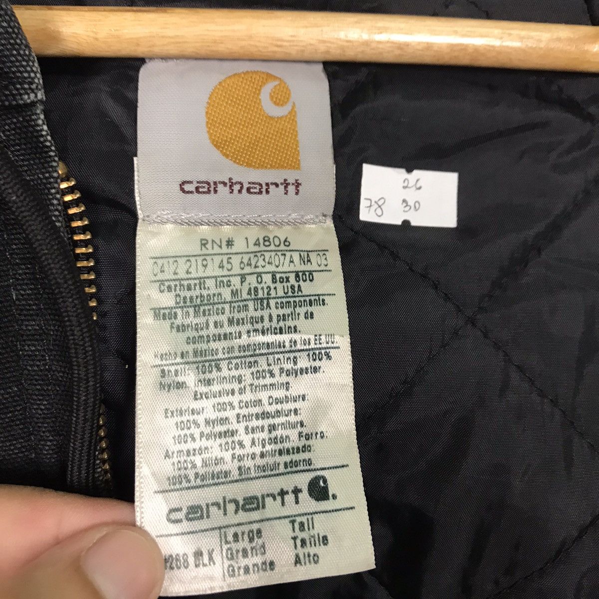 Carhartt × Carhartt Wip Vintage 90s Carhartt Washed Duck Chore Black faded Jacket Size US XXL / EU 58 / 5 - 14 Thumbnail