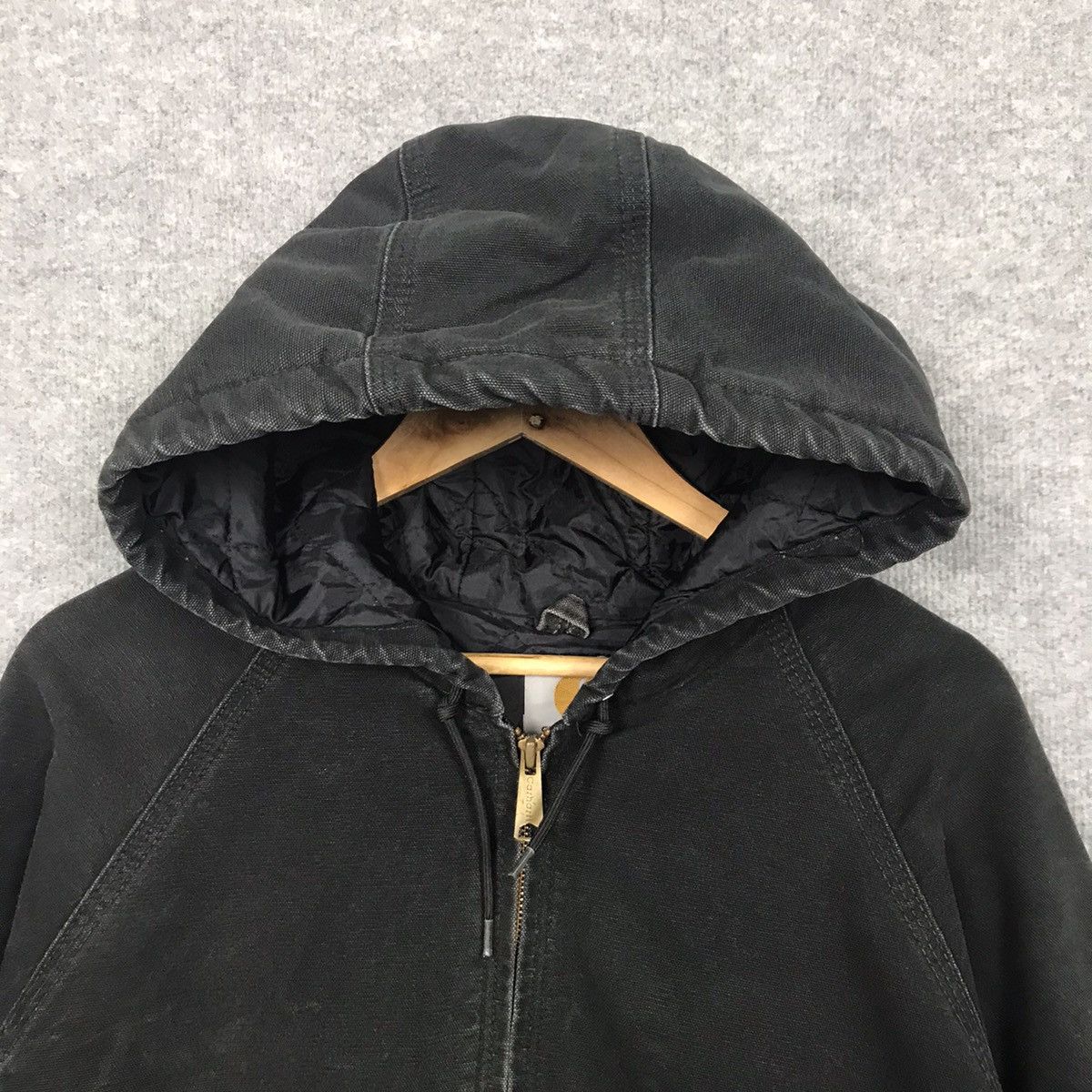 Carhartt × Carhartt Wip Vintage 90s Carhartt Washed Duck Chore Black faded Jacket Size US XXL / EU 58 / 5 - 2 Thumbnail
