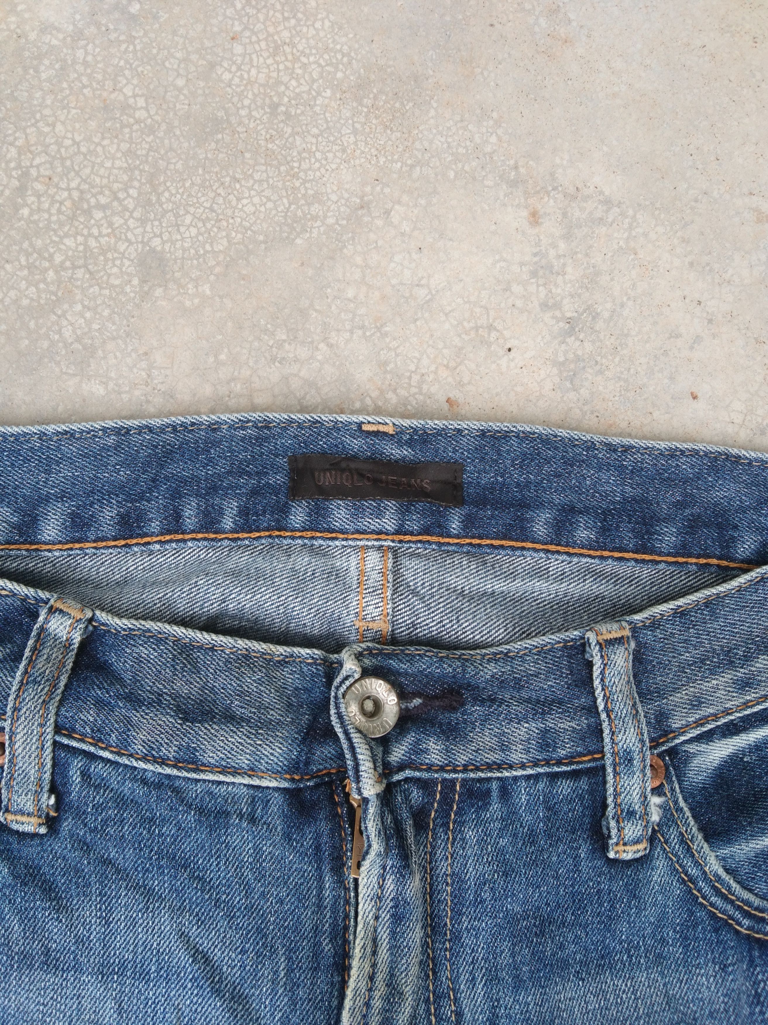 Japanese Brand × Jean × Vintage Vintage Uniqlo Japan Distressed Jeans 32x30 Size US 32 / EU 48 - 4 Thumbnail