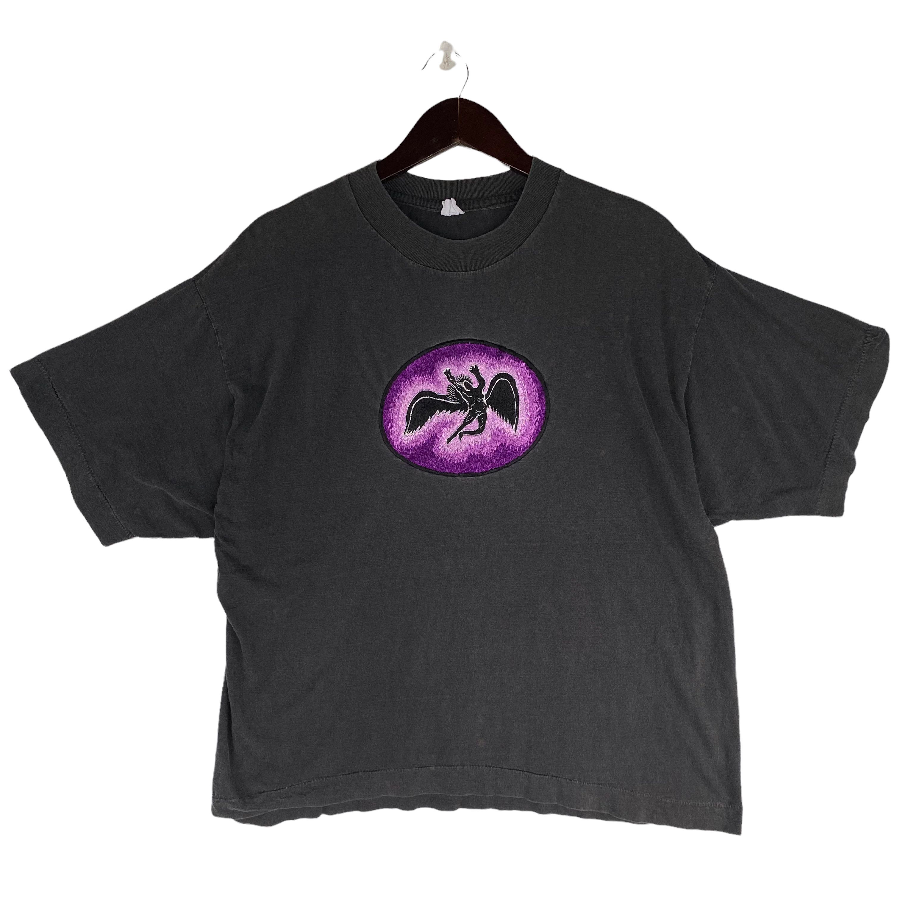 Band Tees VINTAGE LED ZEPPELIN Swan Song Rock band Embroidered shirt Size US L / EU 52-54 / 3 - 1 Thumbnail