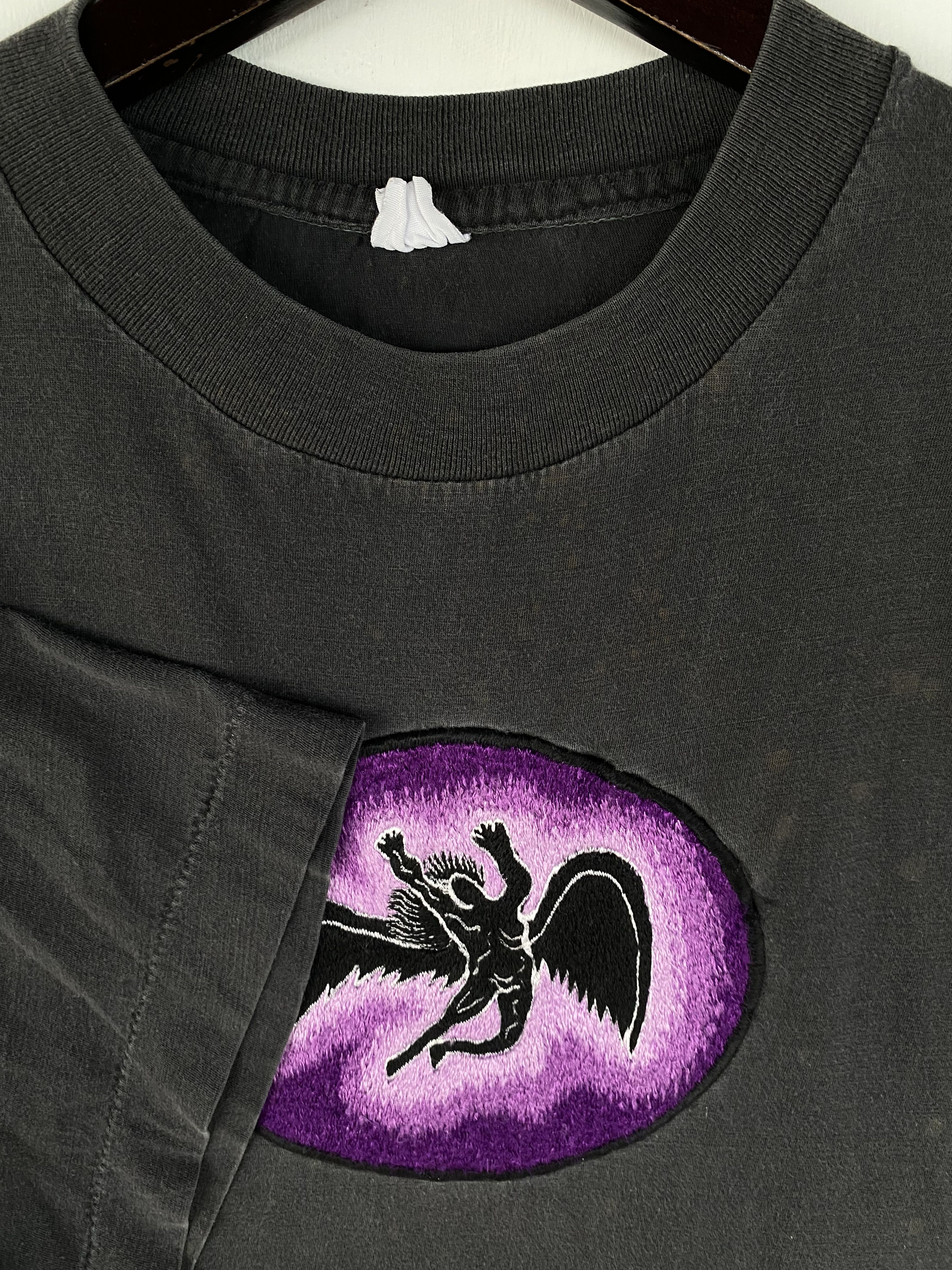 Band Tees VINTAGE LED ZEPPELIN Swan Song Rock band Embroidered shirt Size US L / EU 52-54 / 3 - 5 Thumbnail