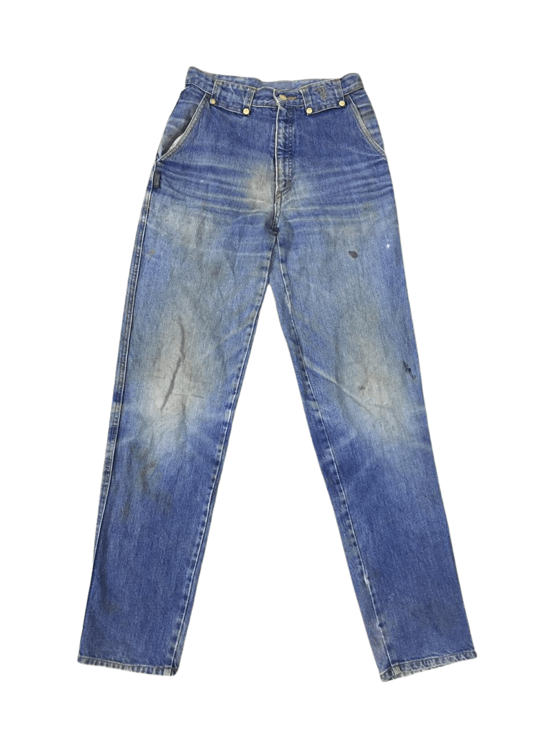 Trussardi × Vintage Vintage Trussardi logo embroided at rear pocket jeans Size US 26 / EU 42 - 1 Thumbnail