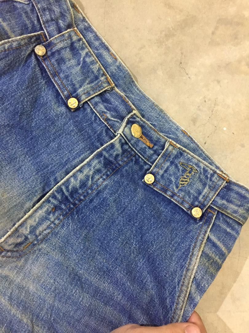 Trussardi × Vintage Vintage Trussardi logo embroided at rear pocket jeans Size US 26 / EU 42 - 7 Thumbnail