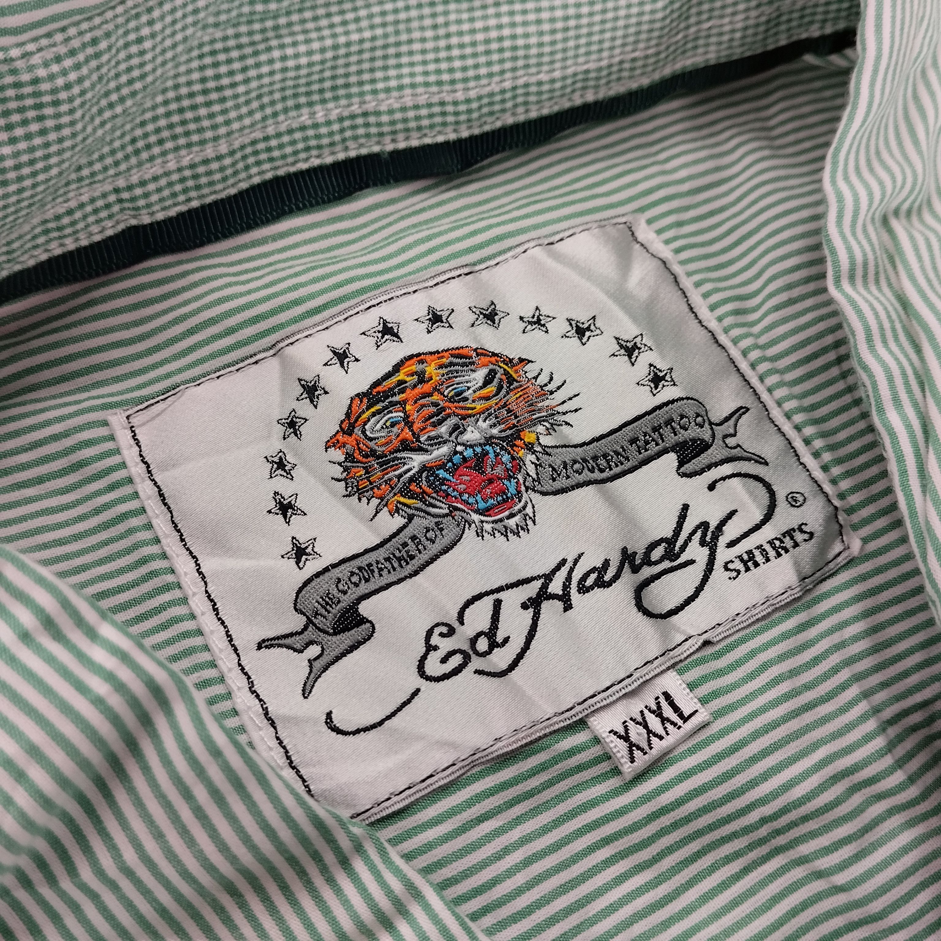 Christian Audigier × Ed Hardy × Vintage Ed Hardy by Christian Audigier Designer Style Shirt Size US XXL / EU 58 / 5 - 6 Thumbnail