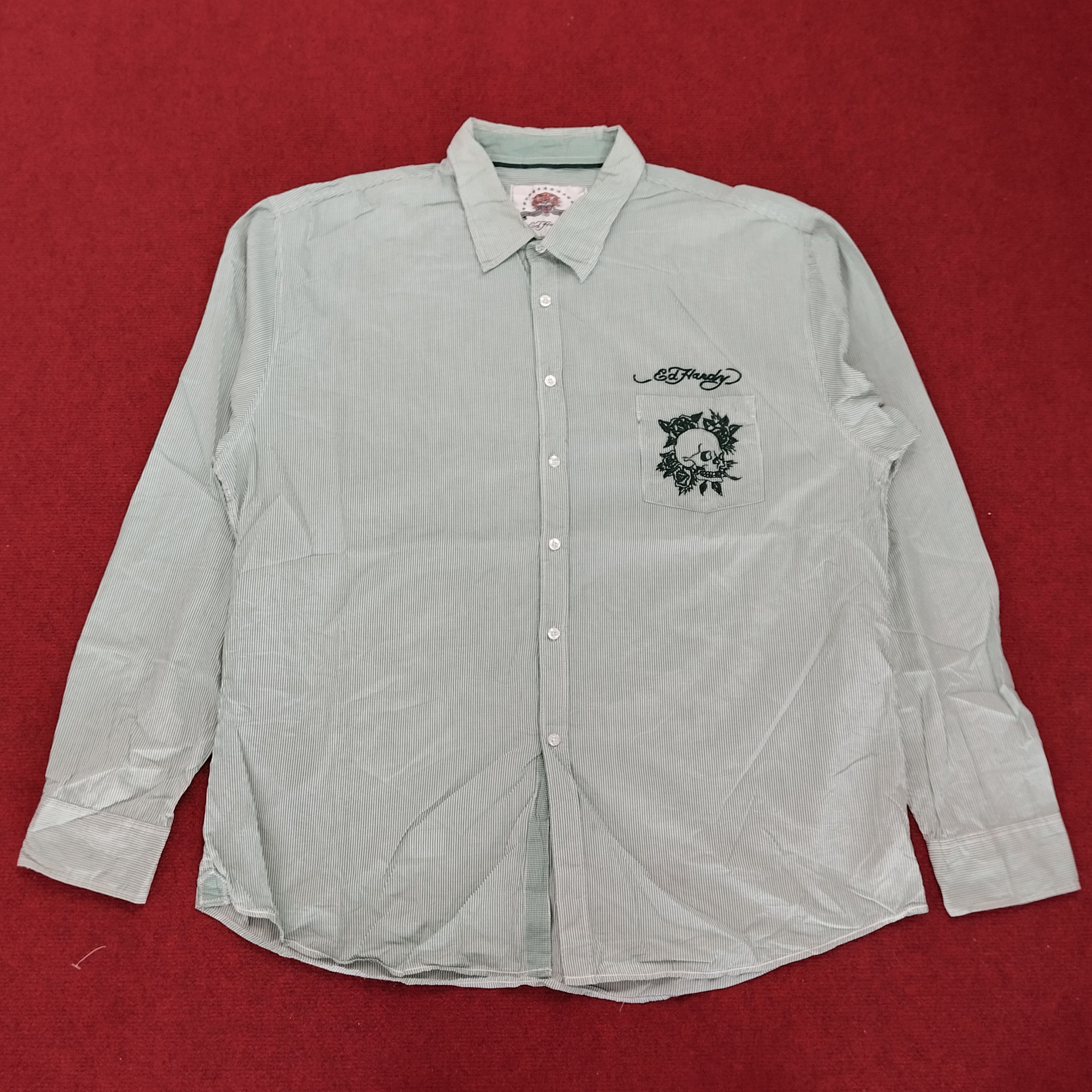 Christian Audigier × Ed Hardy × Vintage Ed Hardy by Christian Audigier Designer Style Shirt Size US XXL / EU 58 / 5 - 2 Thumbnail