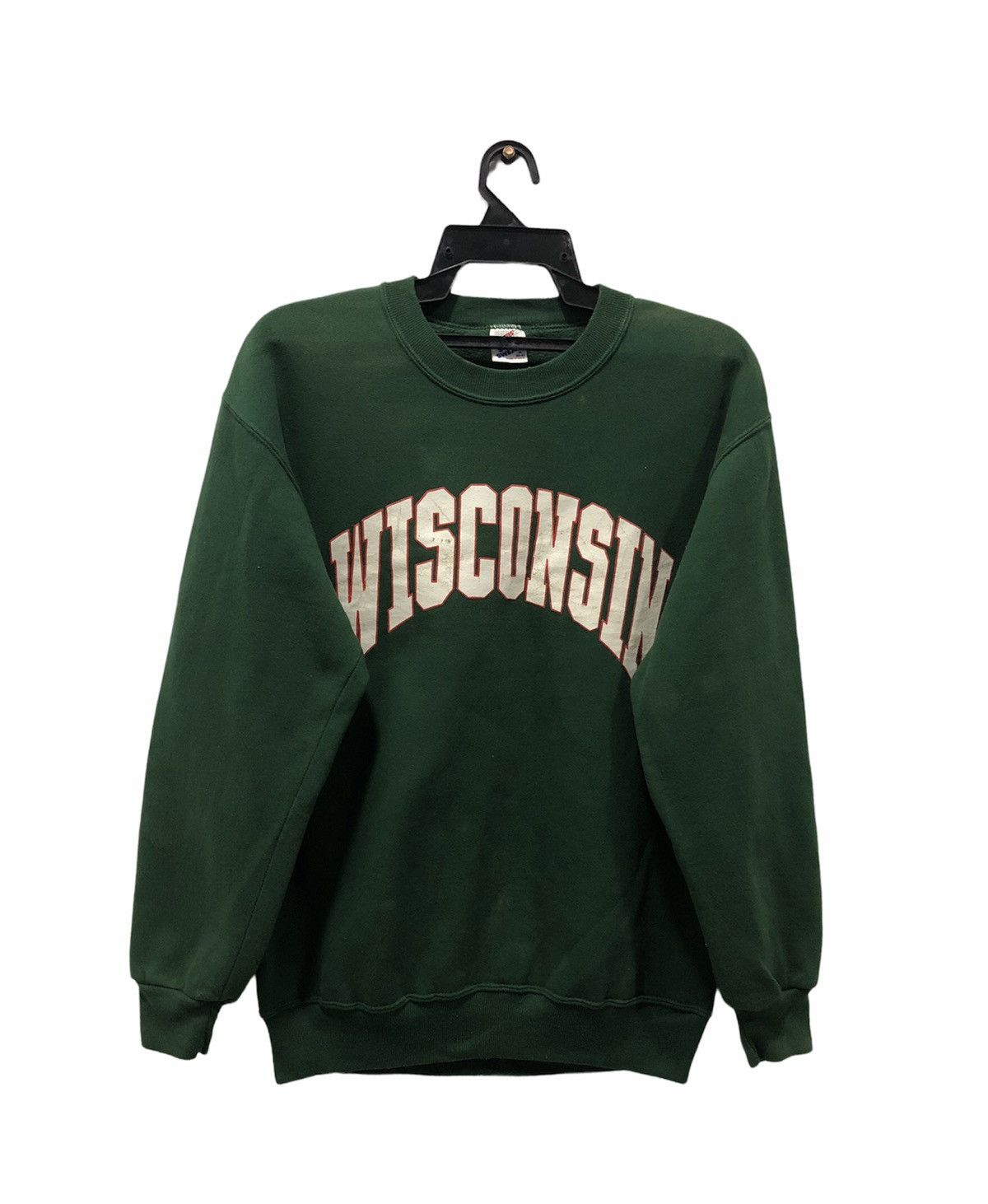 Jerzees × Vintage JERZEES SUPER SWEATS BIG LOGO WISCONSIN SWEATSHIRT Size US M / EU 48-50 / 2 - 1 Thumbnail