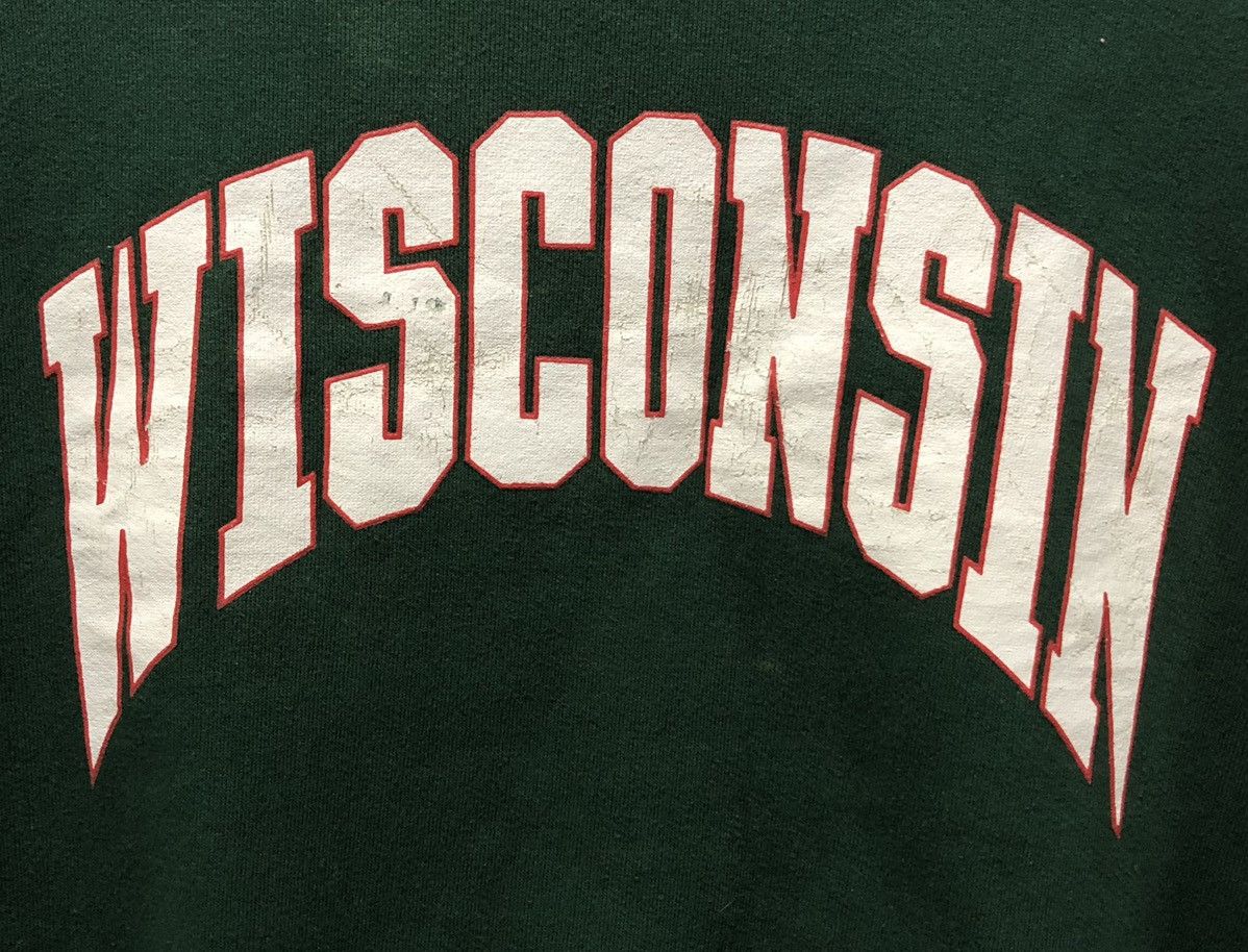 Jerzees × Vintage JERZEES SUPER SWEATS BIG LOGO WISCONSIN SWEATSHIRT Size US M / EU 48-50 / 2 - 3 Thumbnail