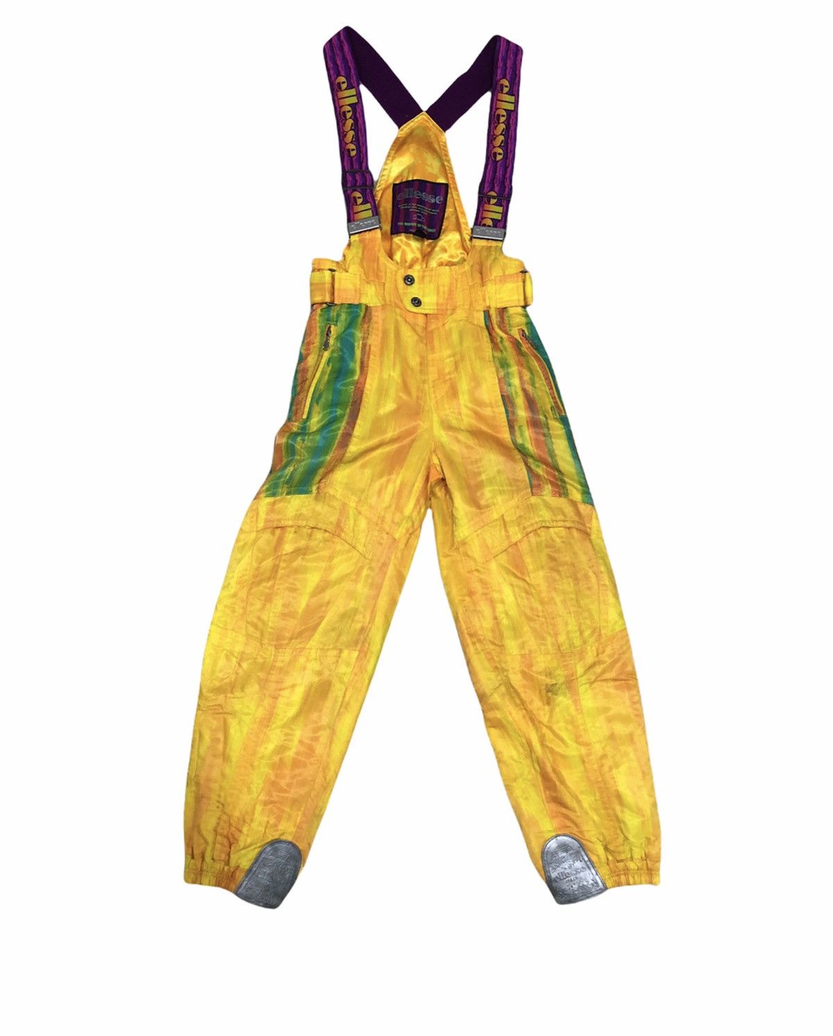 Ellesse × Goldwin Vintage Ellesse Goldwin Japan Ski Bib Pants 90s Snow Gear Size US 29 - 1 Thumbnail