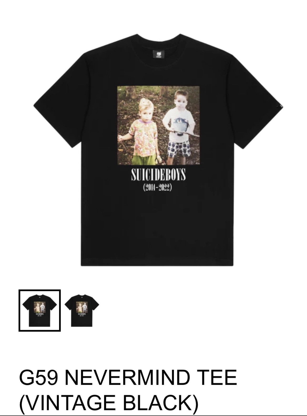 Fuck The Population × G59 Records (XL) $B / G59 NEVER MIND (Vintage Black) Size US XL / EU 56 / 4 - 7 Thumbnail