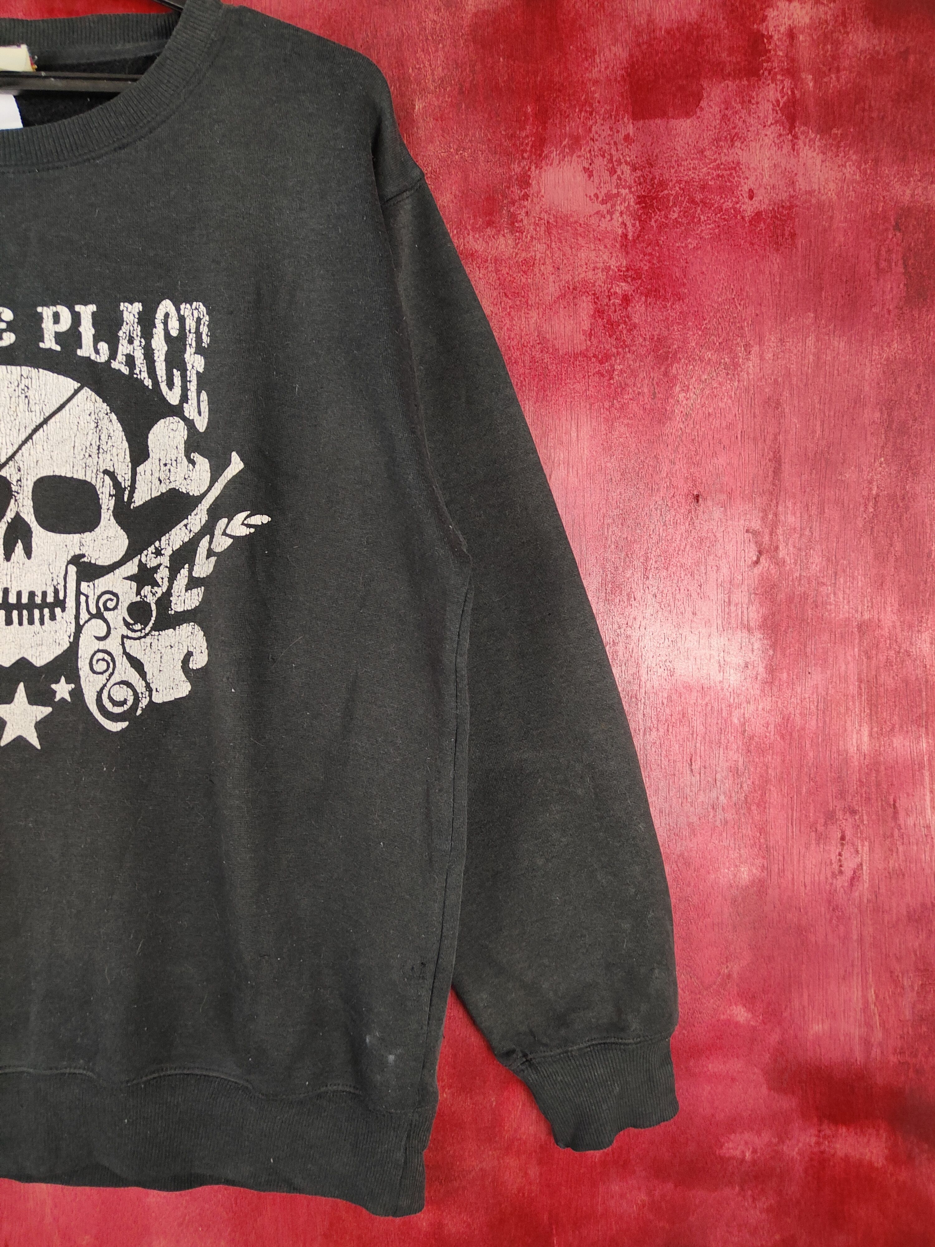 Japanese Brand Gold Experience pirate place skull Black Sweatshirt #S341 Size US M / EU 48-50 / 2 - 5 Thumbnail