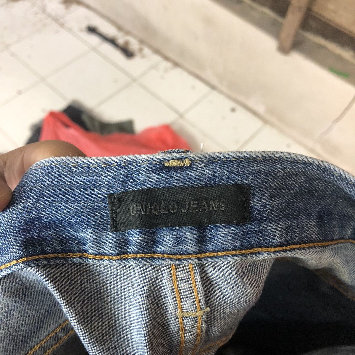 Japanese Brand Uniqlo Jeans distressed Denim Blue Pants #5123 Size US 29 - 16 Thumbnail