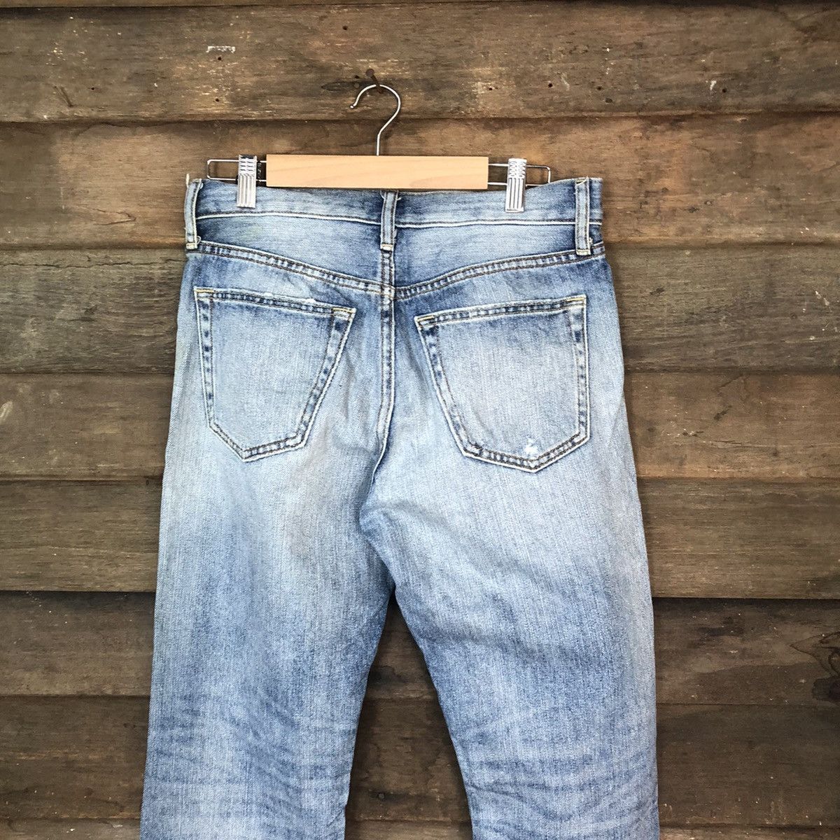 Japanese Brand Uniqlo Jeans distressed Denim Blue Pants #5123 Size US 29 - 12 Thumbnail