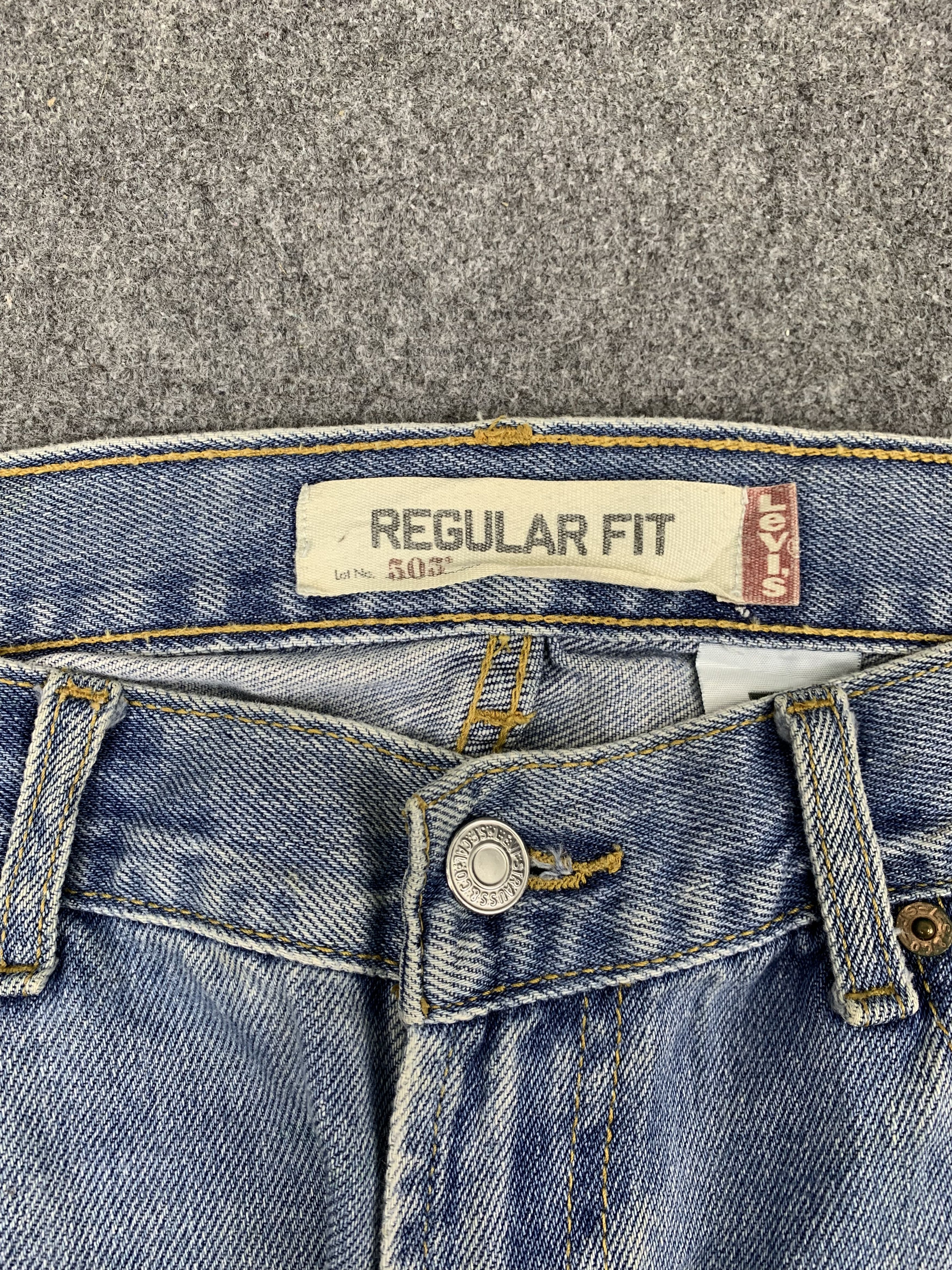 Levi's Vintage Levis 505 Light Wash Jeans DP1771 Size US 34 / EU 50 - 10 Thumbnail