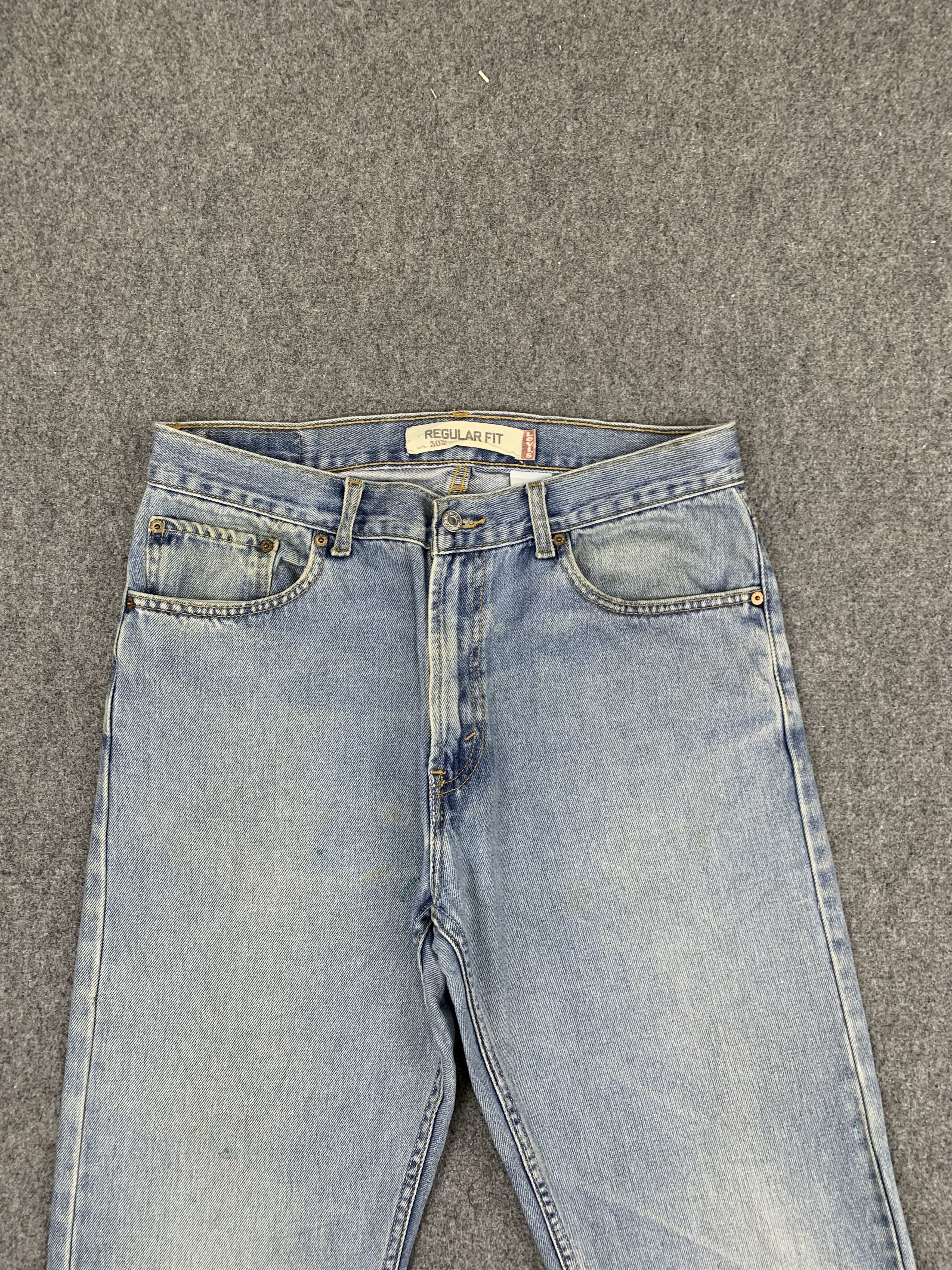 Levi's Vintage Levis 505 Light Wash Jeans DP1771 Size US 34 / EU 50 - 2 Thumbnail