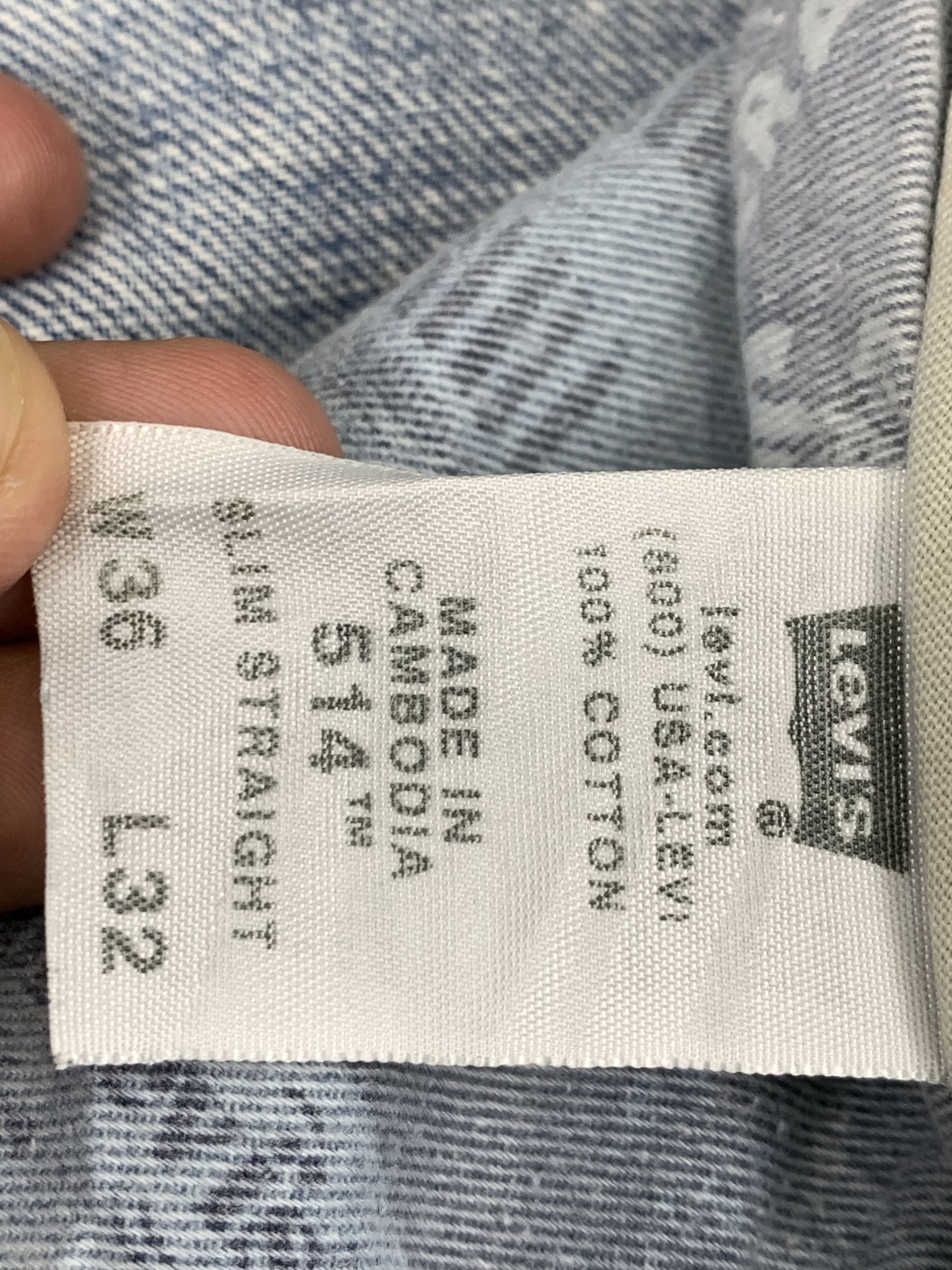 Levi's Vintage Levis 514 Faded Blue Jeans DP1769 Size US 37 - 8 Thumbnail
