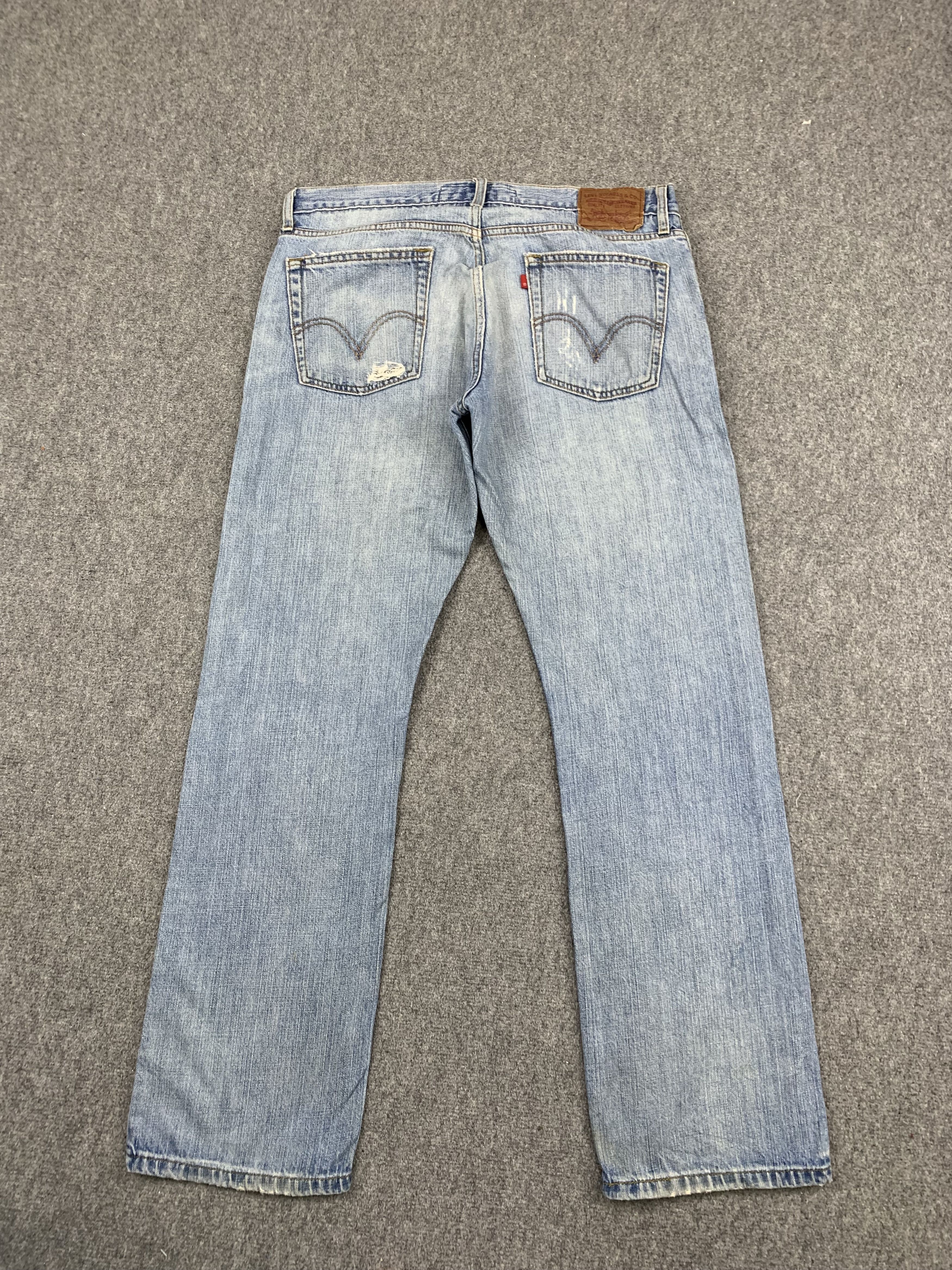 Levi's Vintage Levis 514 Faded Blue Jeans DP1769 Size US 37 - 3 Thumbnail