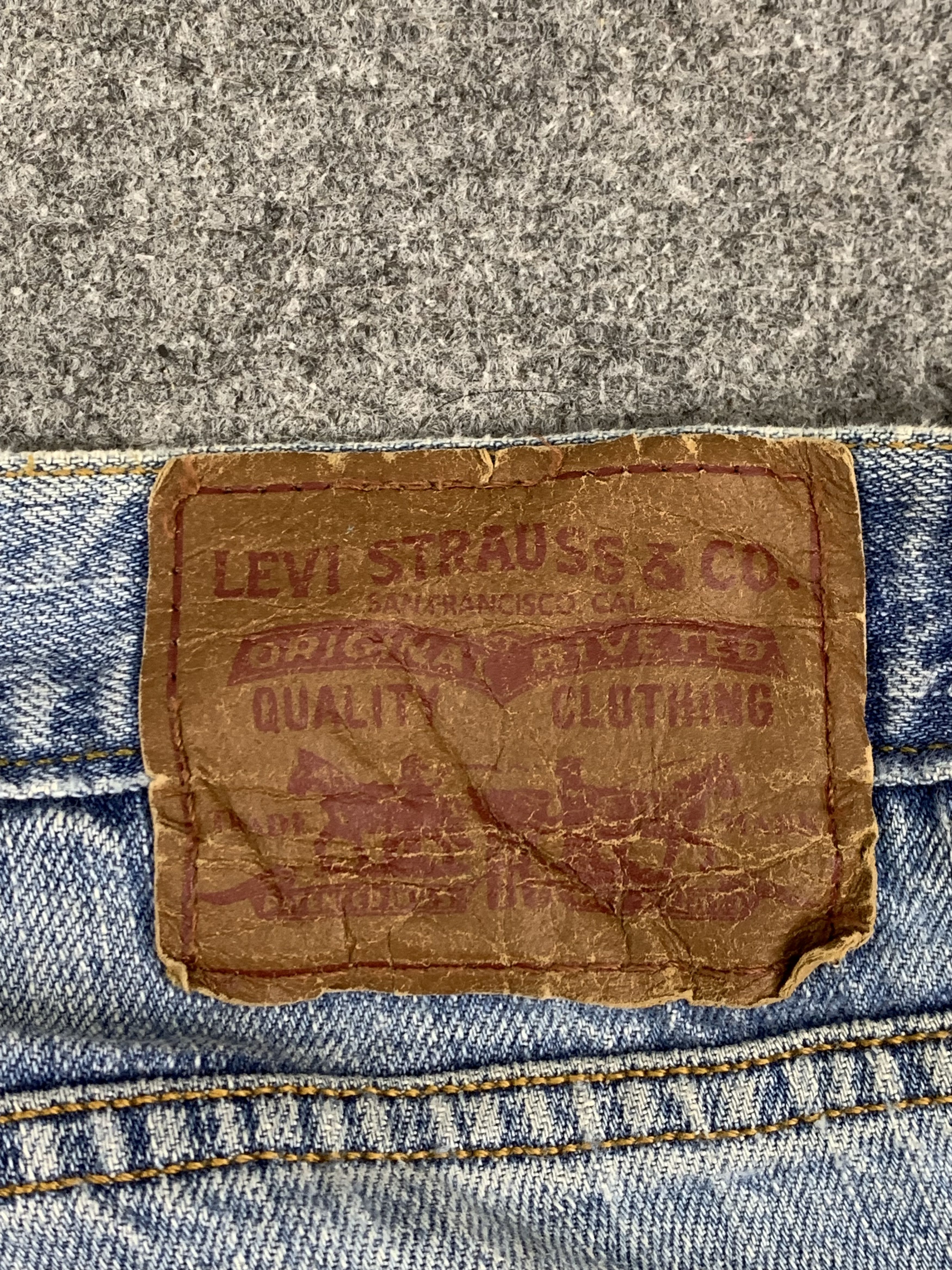Levi's Vintage Levis 514 Faded Blue Jeans DP1769 Size US 37 - 5 Thumbnail