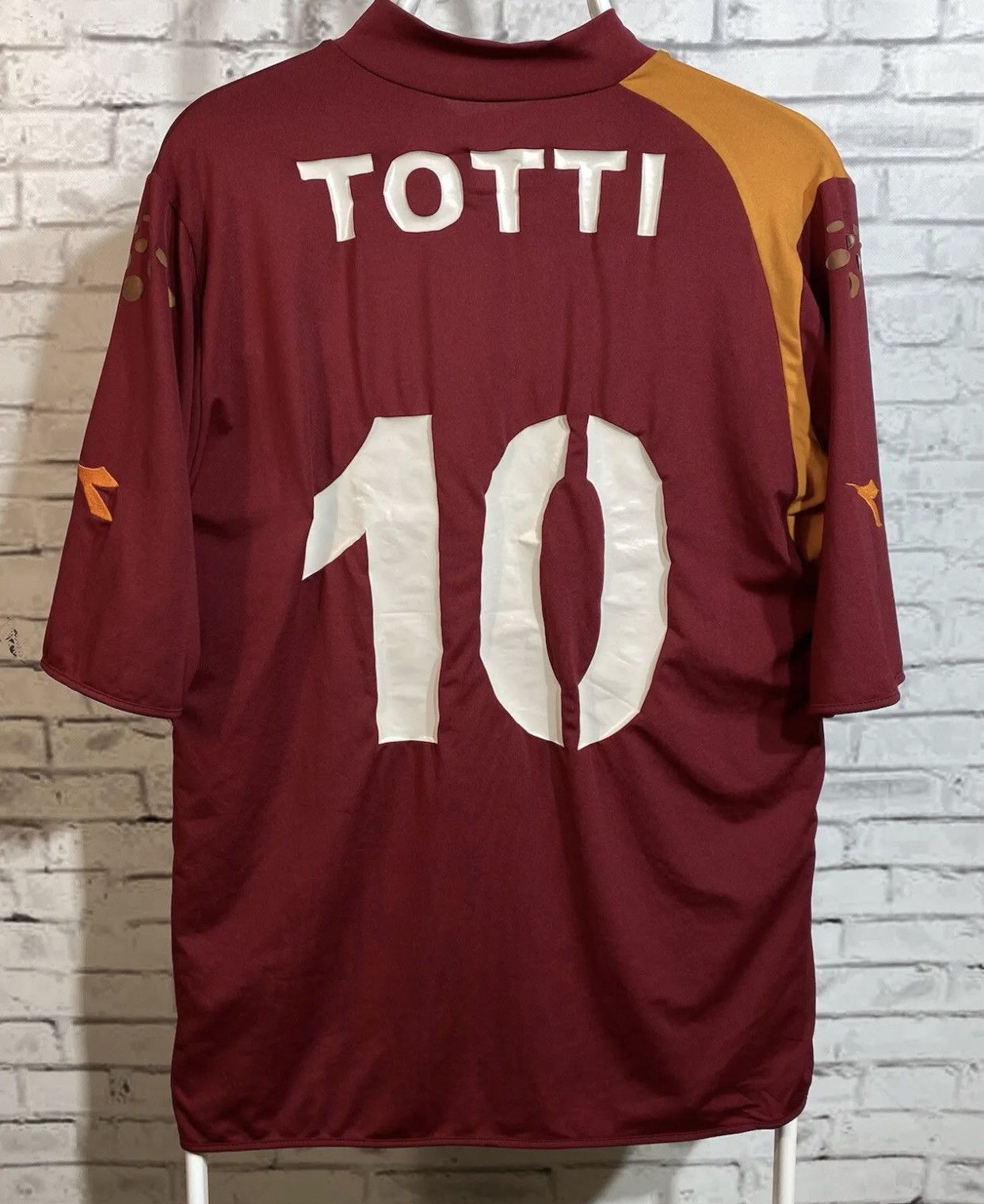 Vintage Totti 10 Trikot AS Roma Home Kit Diadora Shirt XL Jersey Grailed