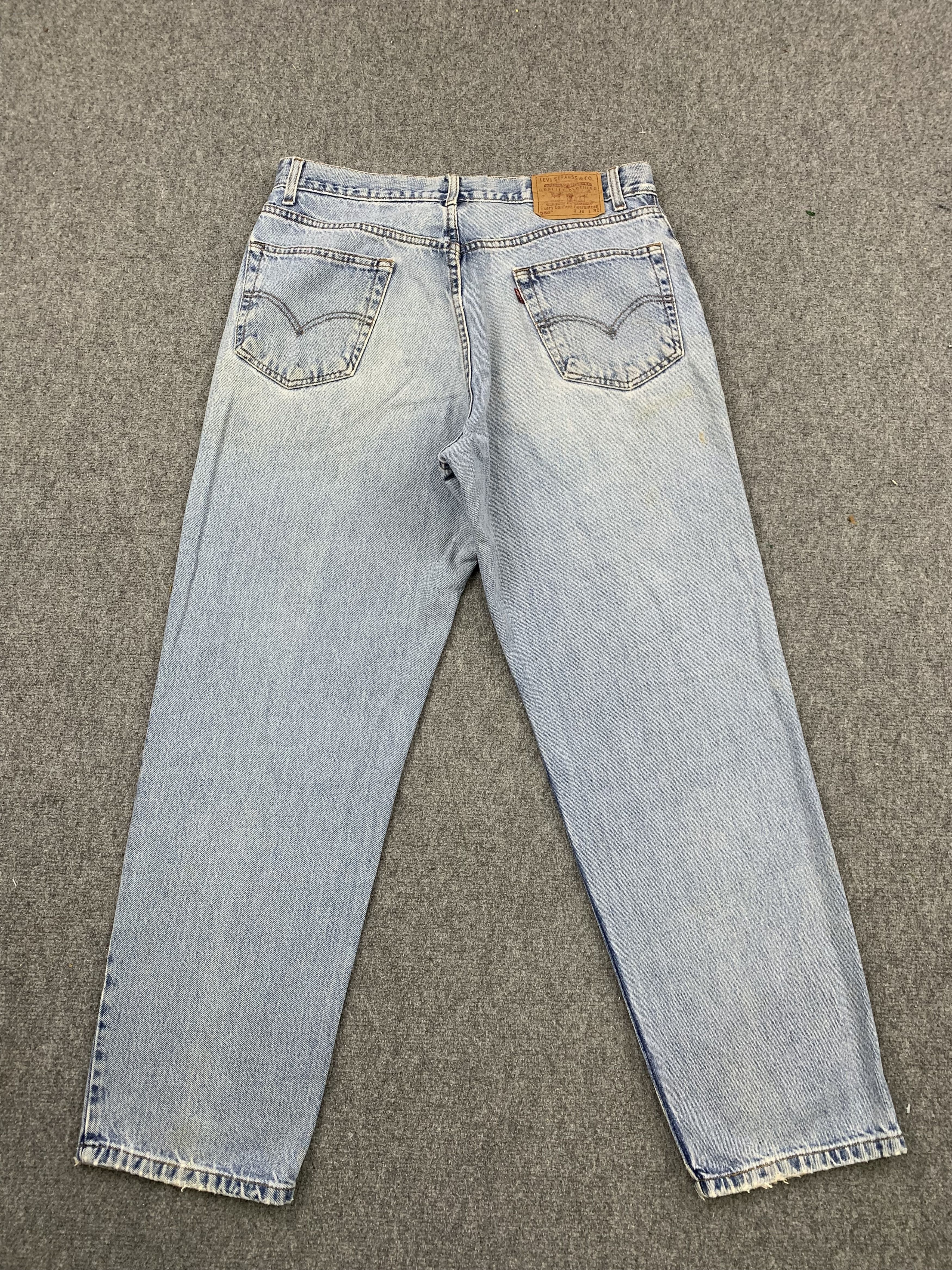 Levi's Vintage 90s Levis 550 Light Wash Jeans DP1779 Size US 36 / EU 52 - 3 Thumbnail