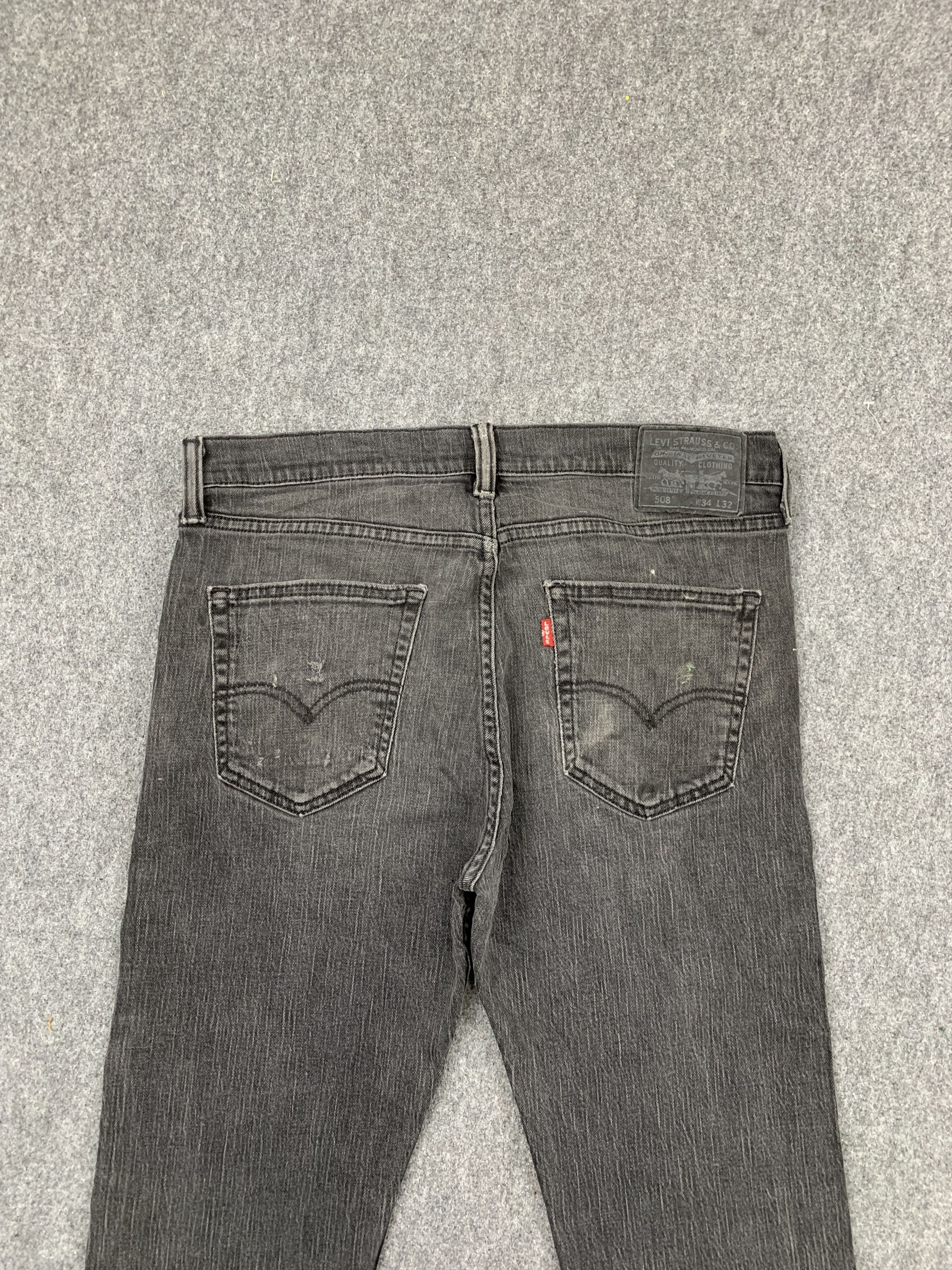 Levi's Faded Black Vintage Levis 508 Jeans DP1786 Size US 36 / EU 52 - 4 Thumbnail