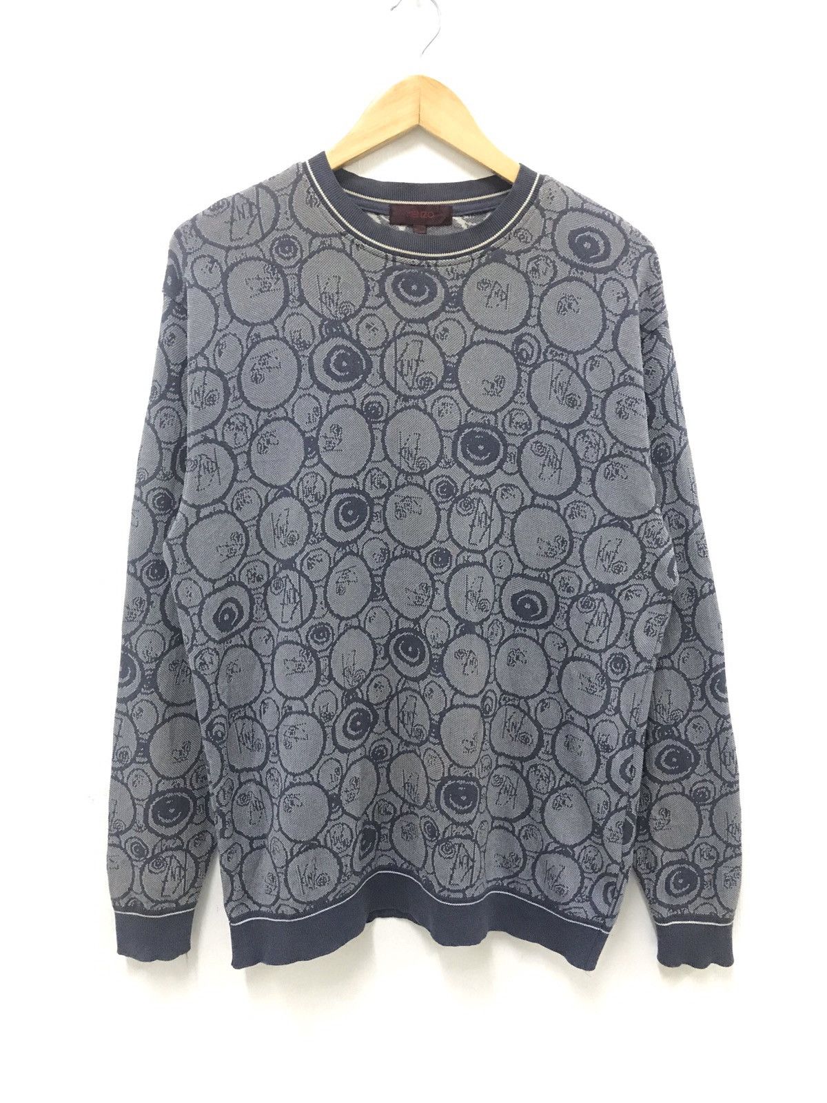 LASTDROP🔥 Vintage Kenzo Monogram Fullprint Sweatshirt