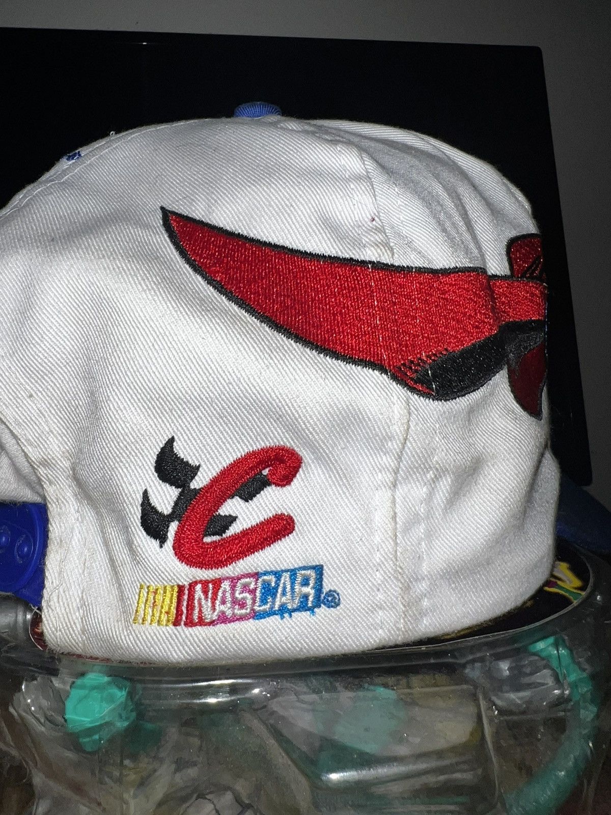 Warner Bros Vintage 90’s JEFF GORDON Superman NASCAR Snapback Hat. Size ONE SIZE - 3 Thumbnail